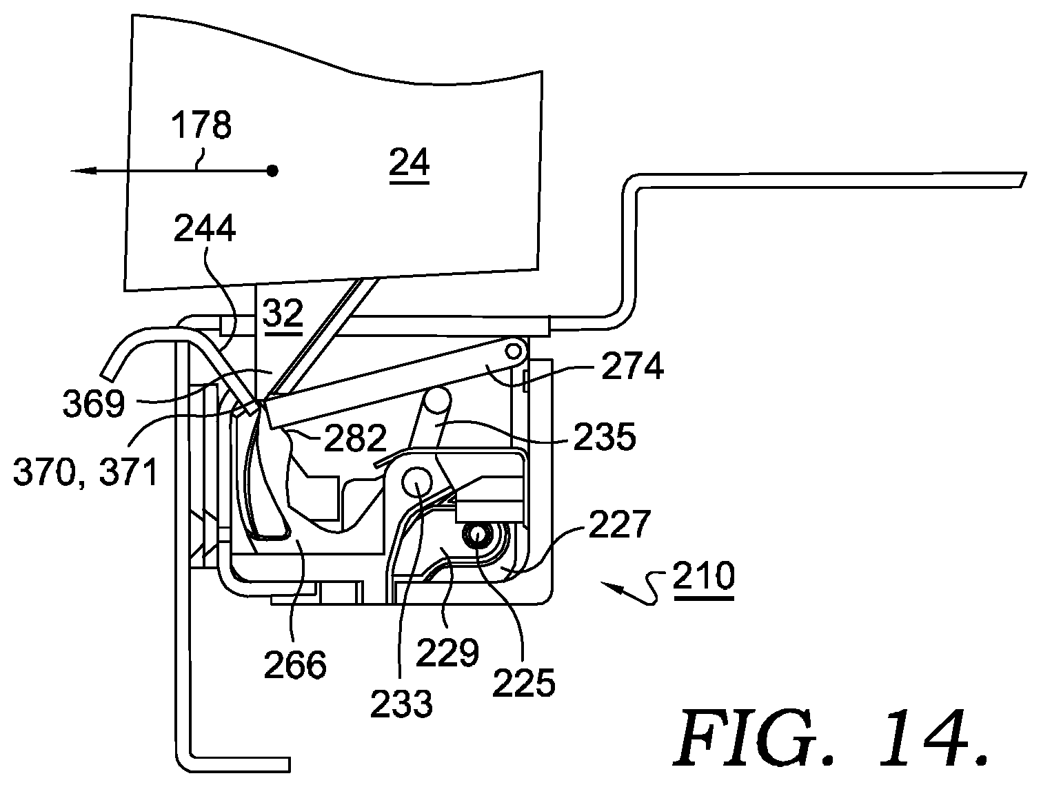 Patent US12320148 Figure 11 – Electric door strike keeper