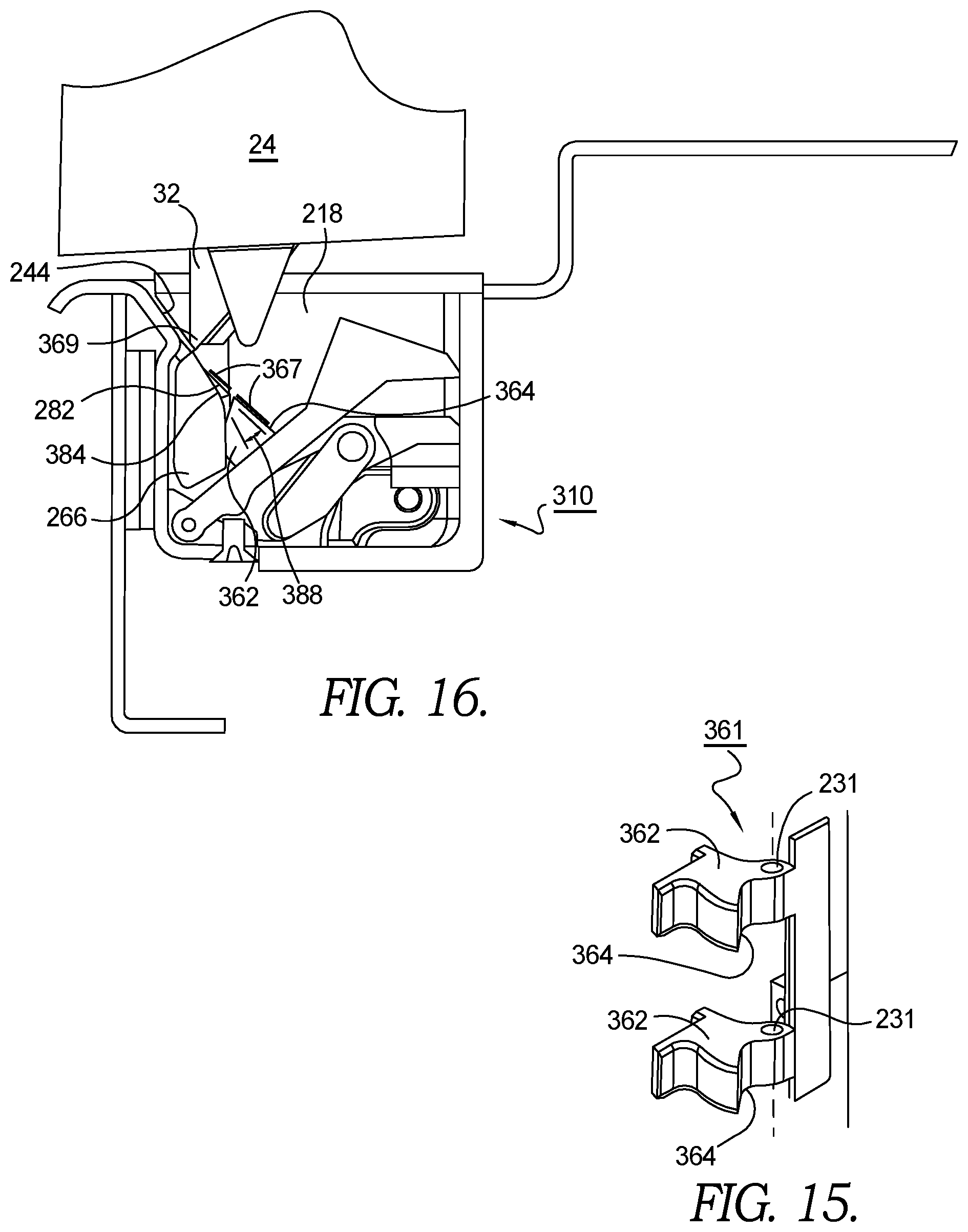 Patent US12320148 Figure 12 – Electric door strike keeper