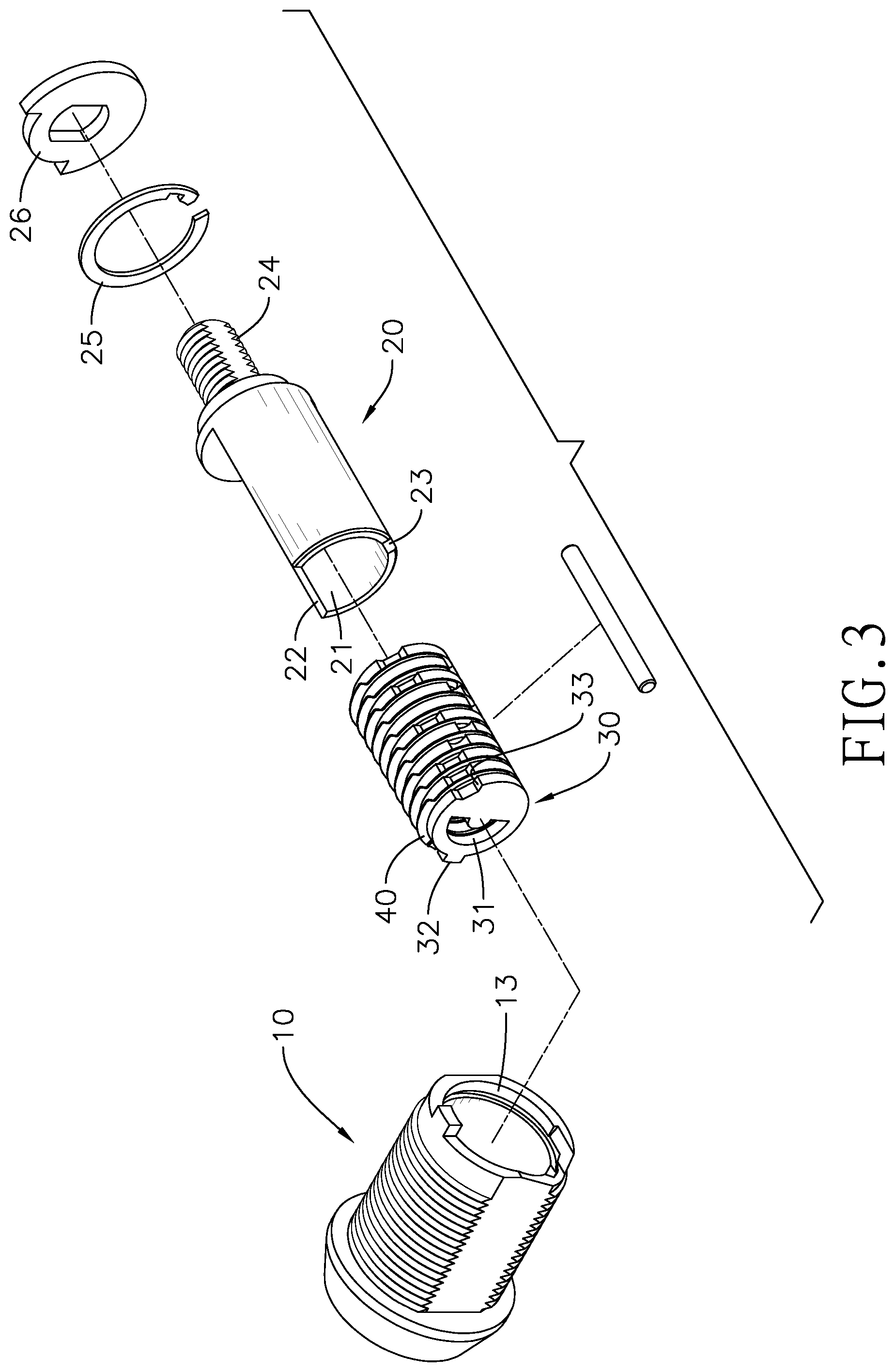 Patent US12320151 Figure 3 – Disc tumbler cylinder lock