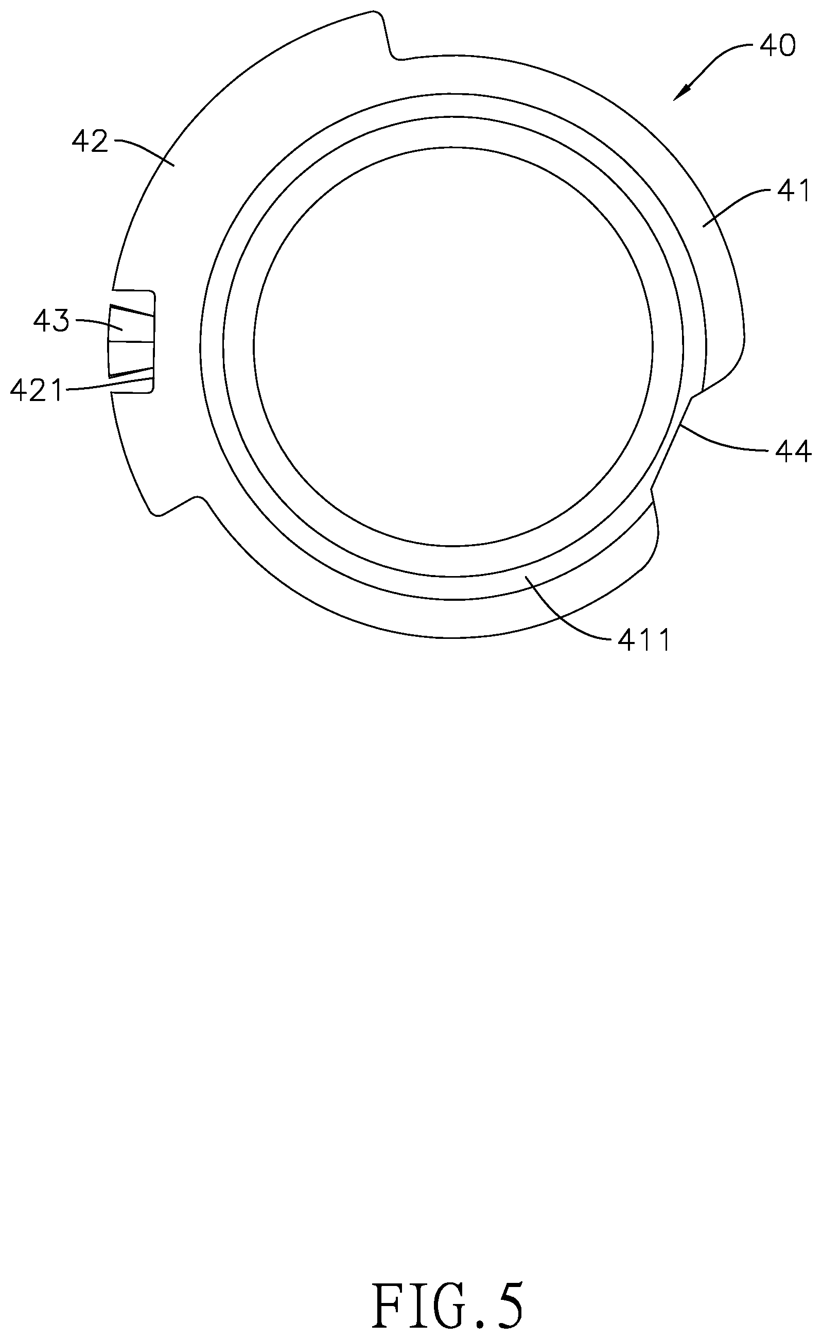 Patent US12320151 Figure 5 – Disc tumbler cylinder lock