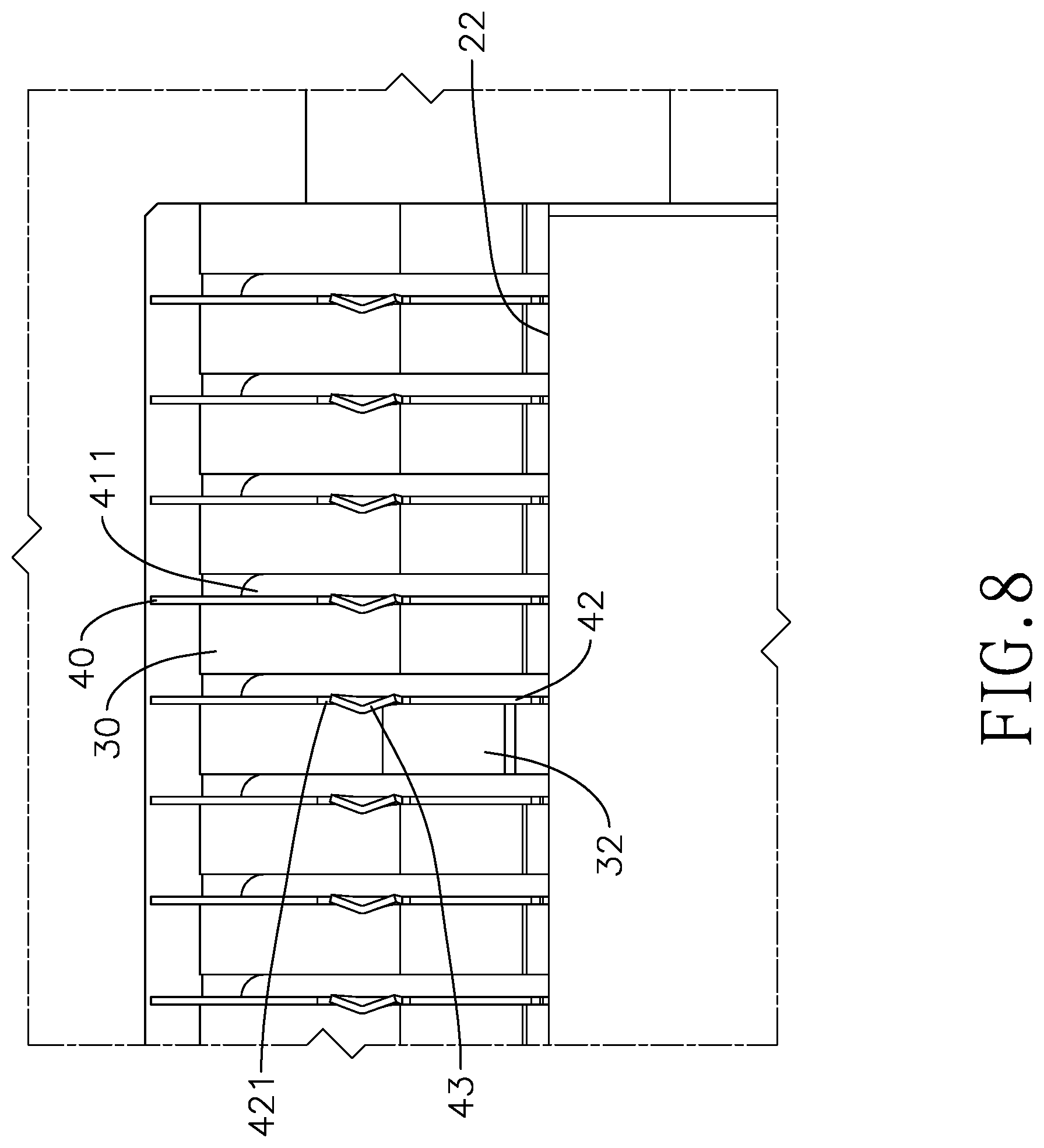 Patent US12320151 Figure 8 – Disc tumbler cylinder lock