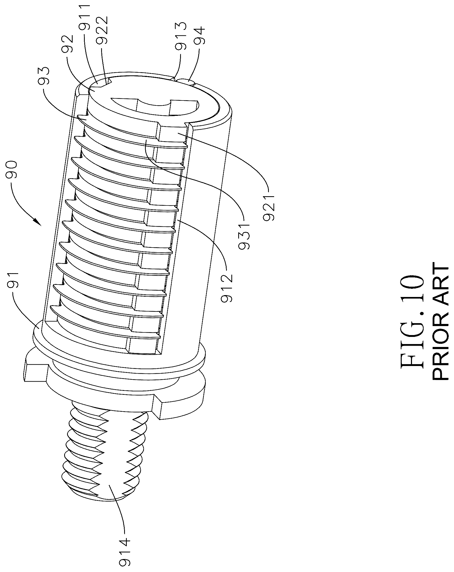 Patent US12320151 Figure 10 – Disc tumbler cylinder lock