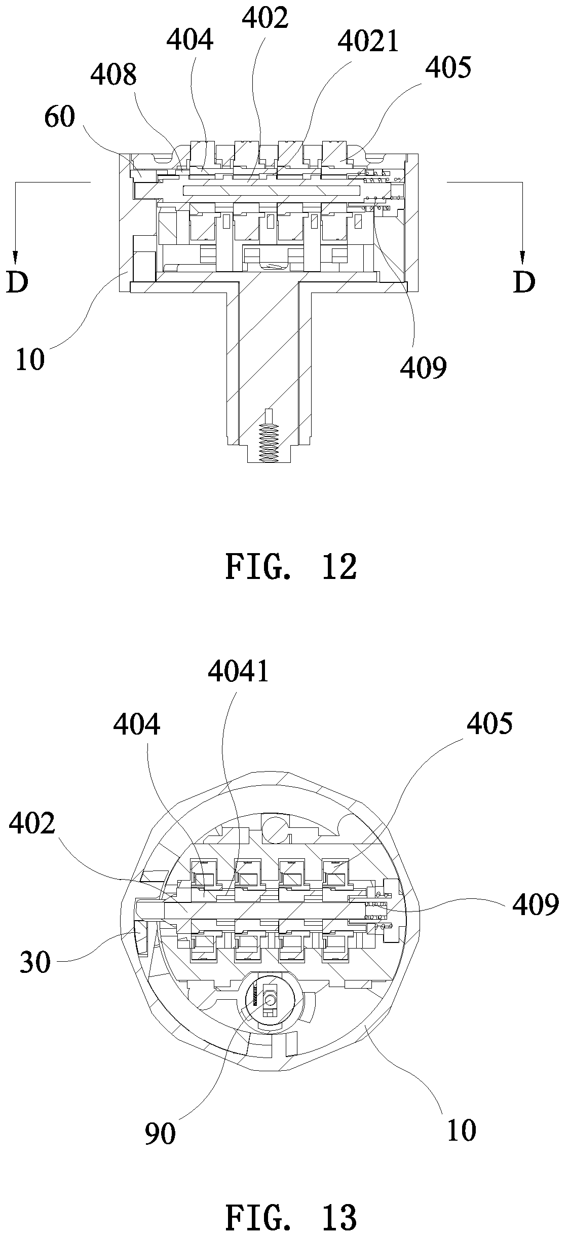 Patent US12320152 Figure 8 – Code wheel combination lock