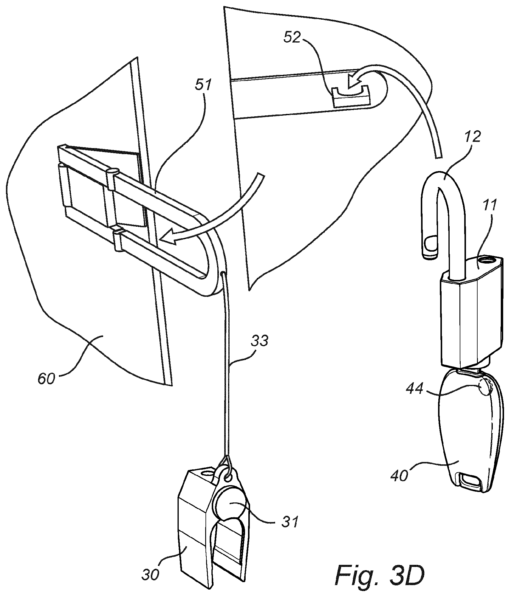Patent US12320153 Figure 6 – Arrangement and method for providing status of an electromagnetic padlock