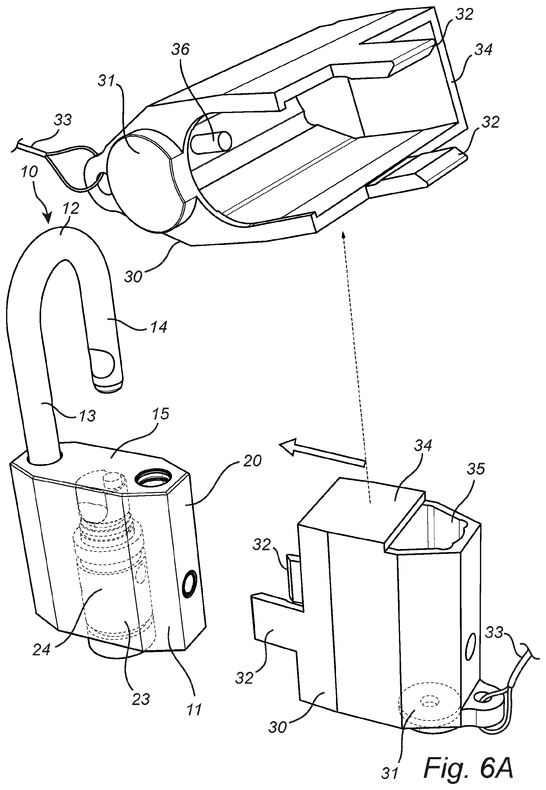 Patent US12320153 Figure 15 – Arrangement and method for providing status of an electromagnetic padlock