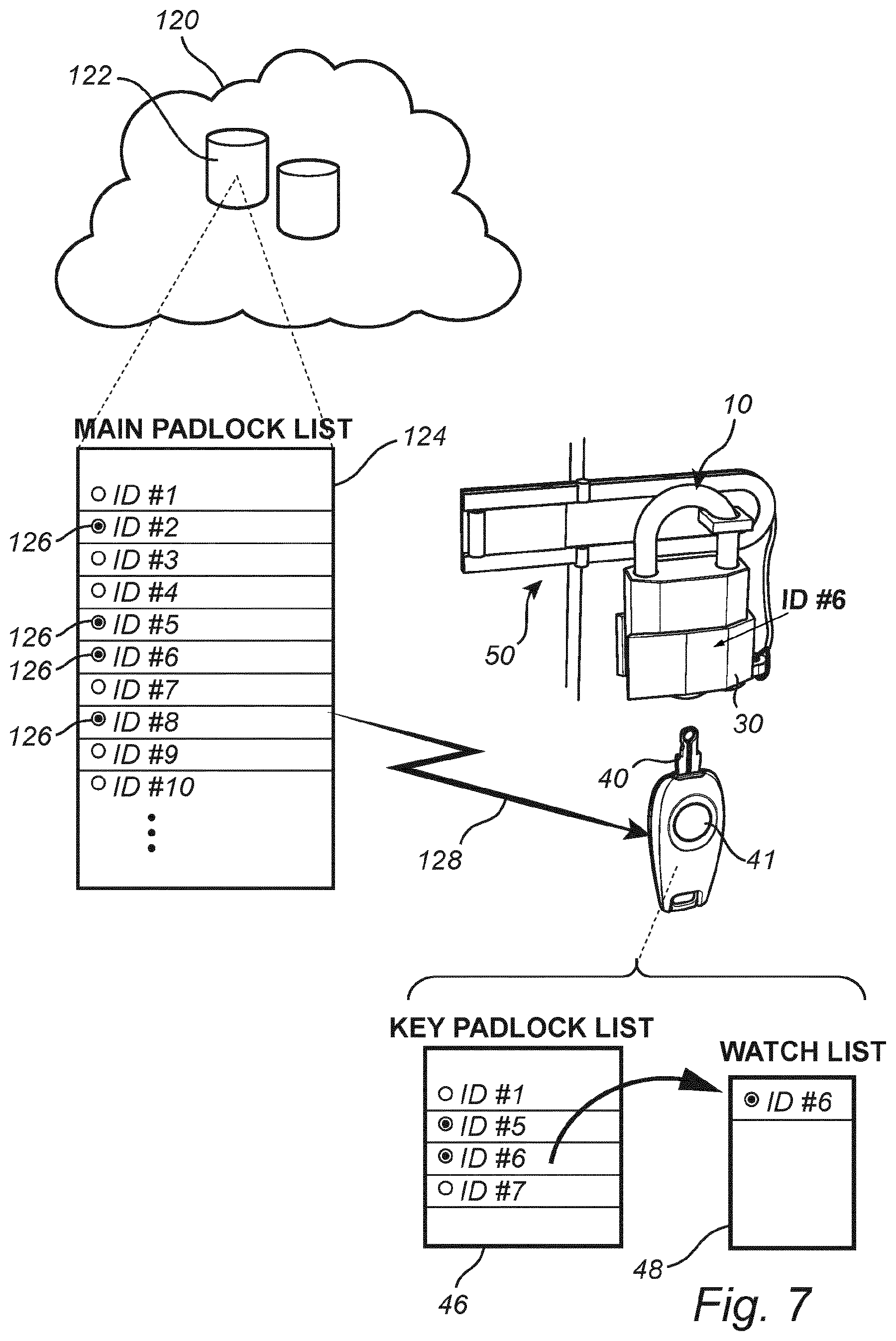 Patent US12320153 Figure 17 – Arrangement and method for providing status of an electromagnetic padlock