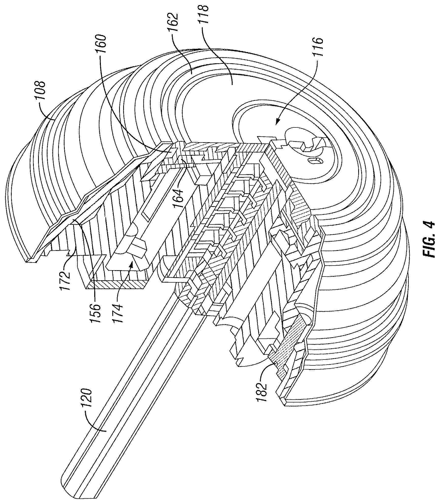 Patent US12320154 Figure 4 – Wireless lockset with touch activation