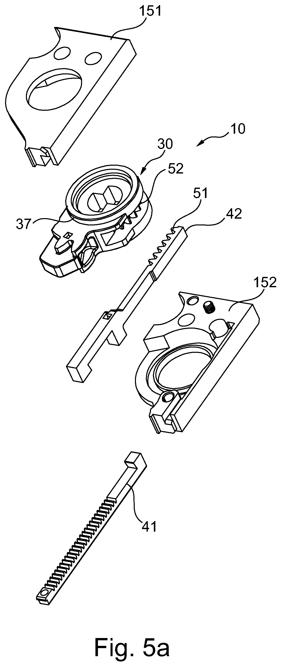 Patent US12320155 Figure 6 – Locking device for mechanical and non-mechanical activation of a locking bolt