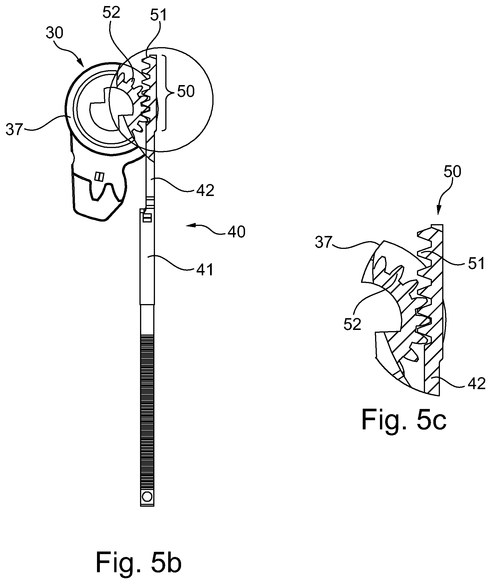 Patent US12320155 Figure 7 – Locking device for mechanical and non-mechanical activation of a locking bolt