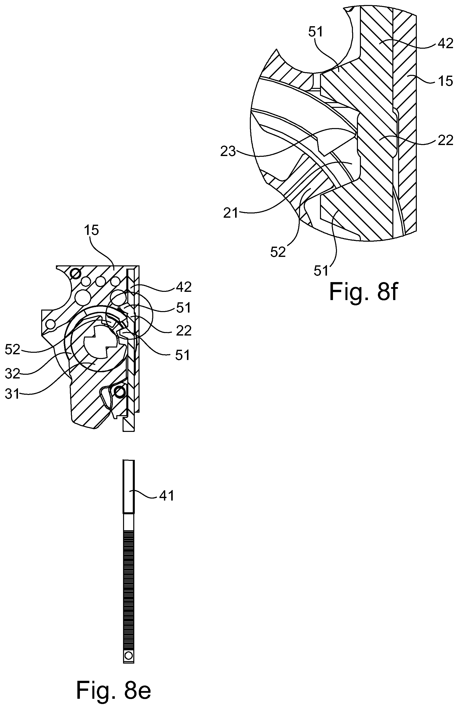 Patent US12320155 Figure 13 – Locking device for mechanical and non-mechanical activation of a locking bolt