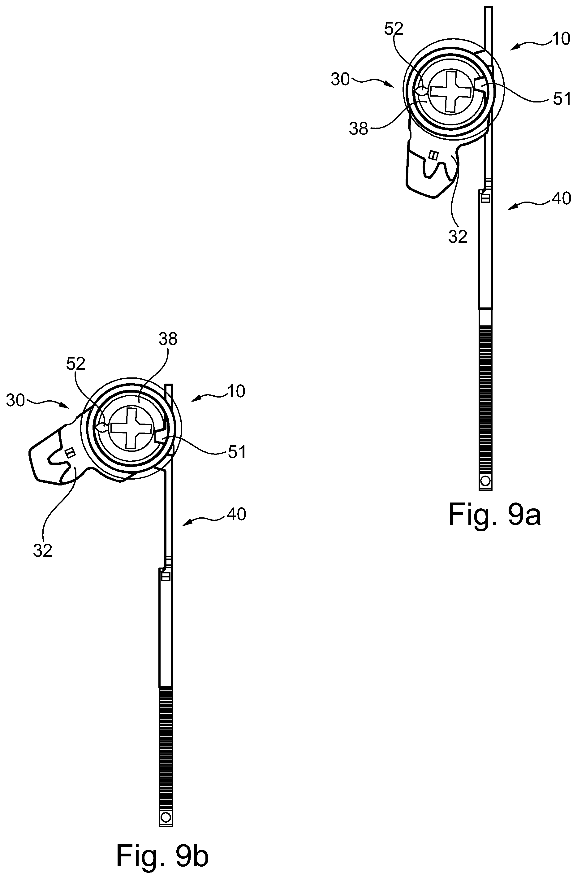 Patent US12320155 Figure 14 – Locking device for mechanical and non-mechanical activation of a locking bolt