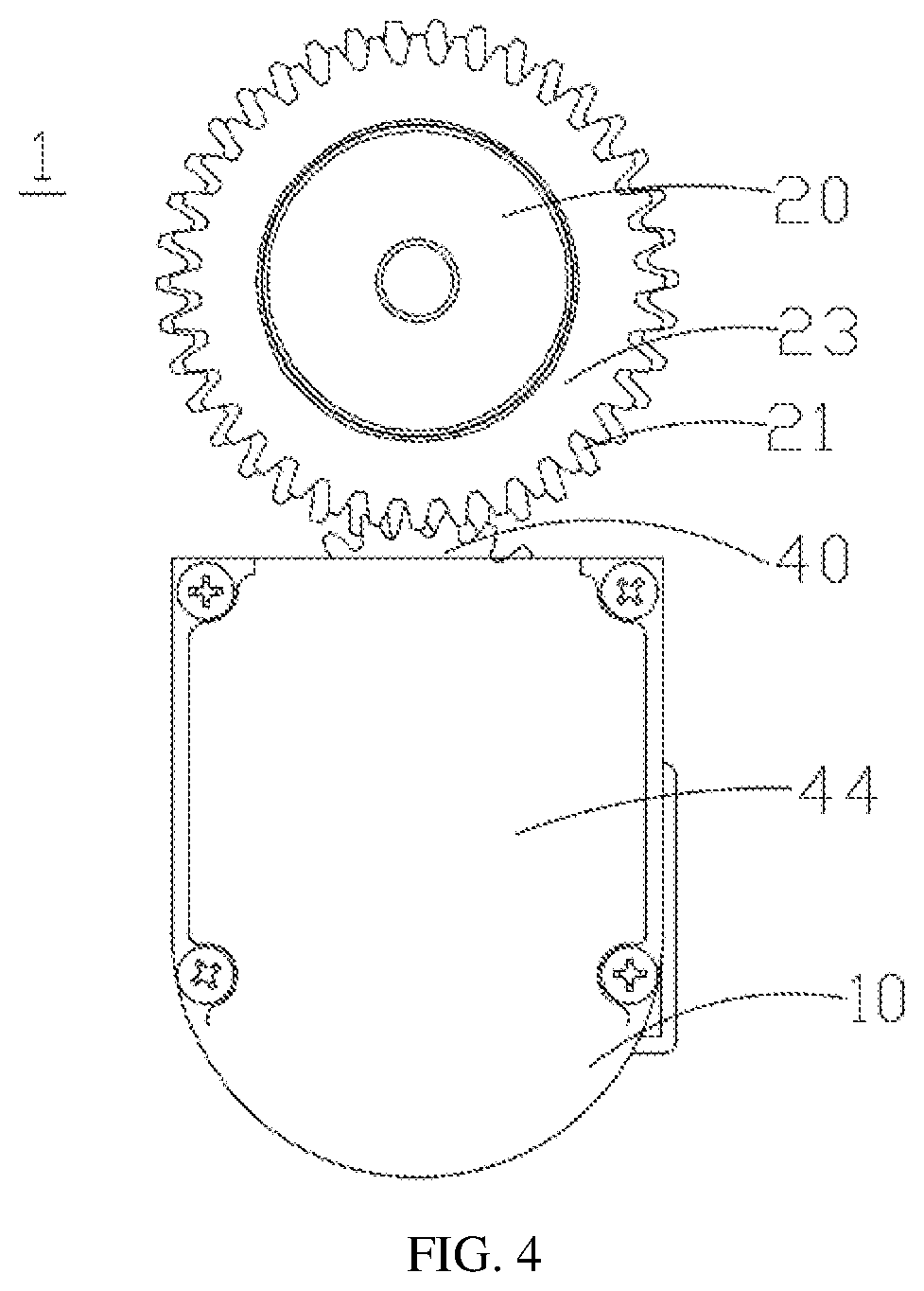 Patent US12320156 Figure 4 – Driving mechanism for door lock, and door lock
