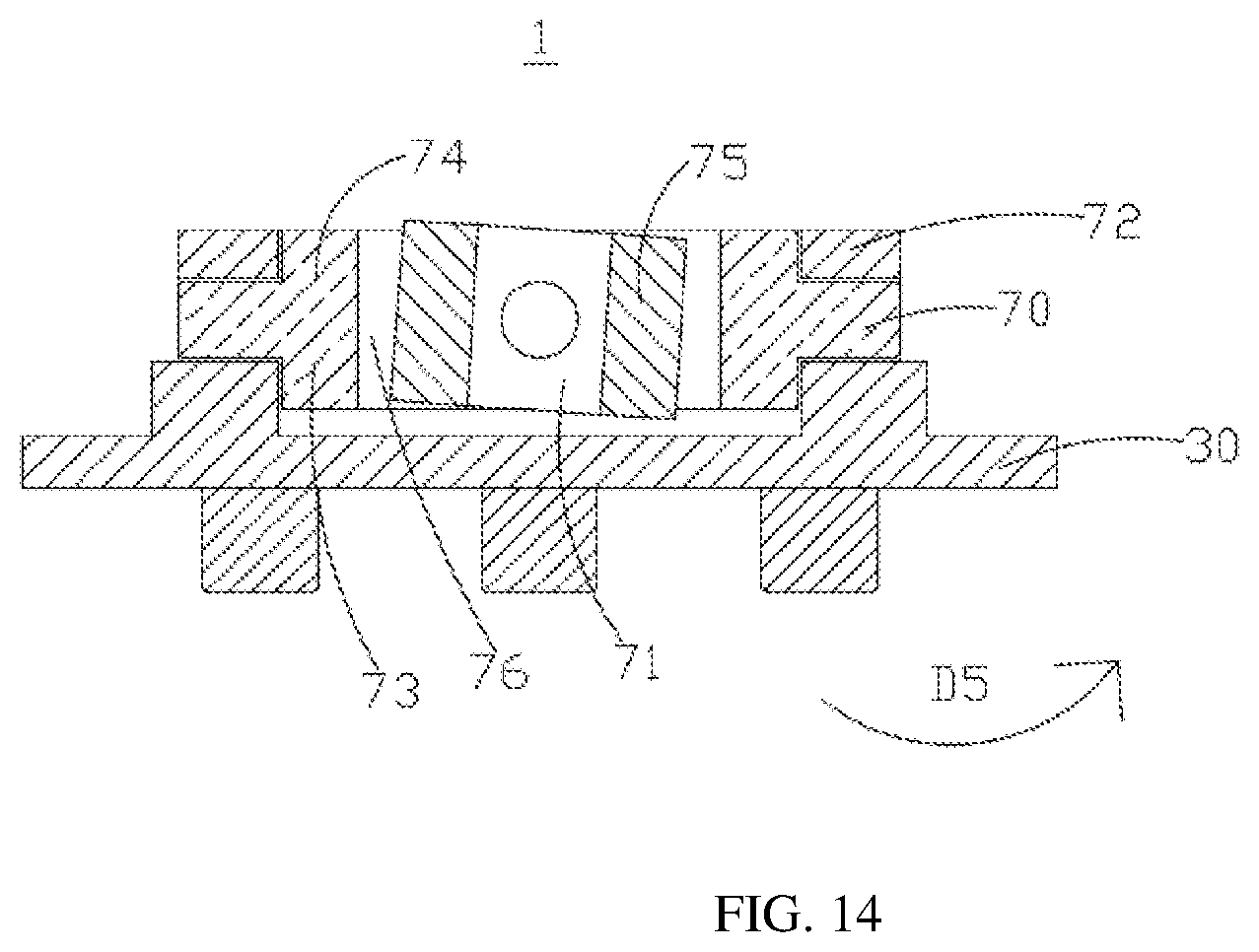 Patent US12320156 Figure 14 – Driving mechanism for door lock, and door lock