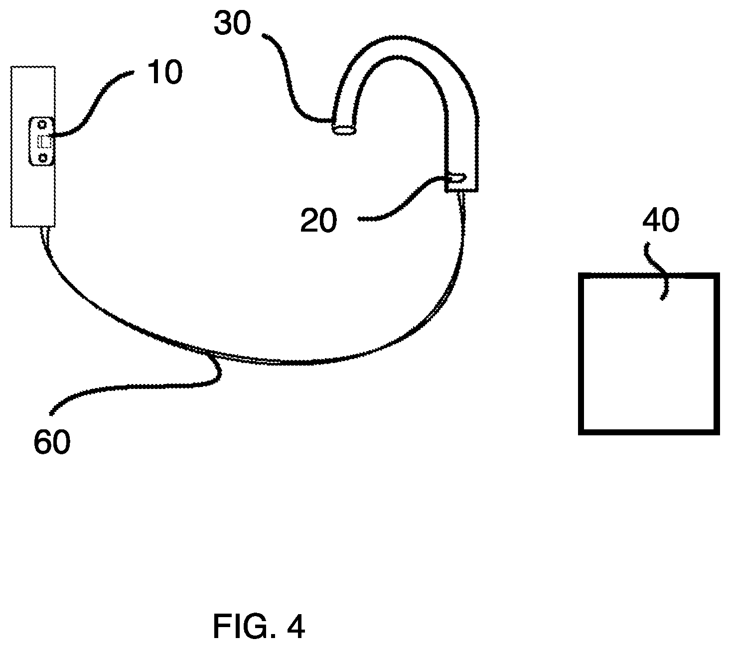 Patent US12320158 Figure 4 – Method of securing a bathroom door with a lock informed by use of the bathroom sink