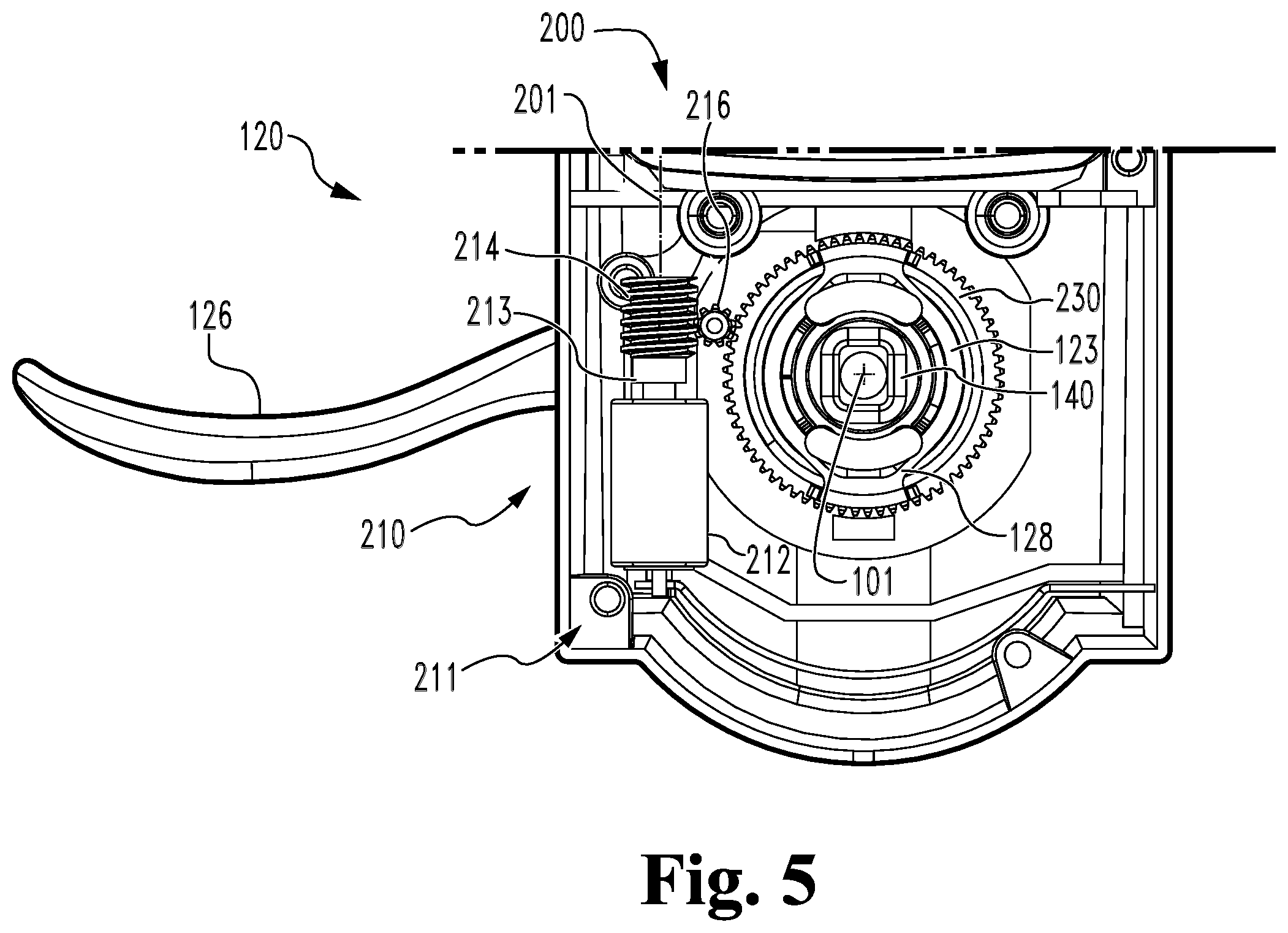 Patent US12320159 Figure 4 – Axial clutch mechanism