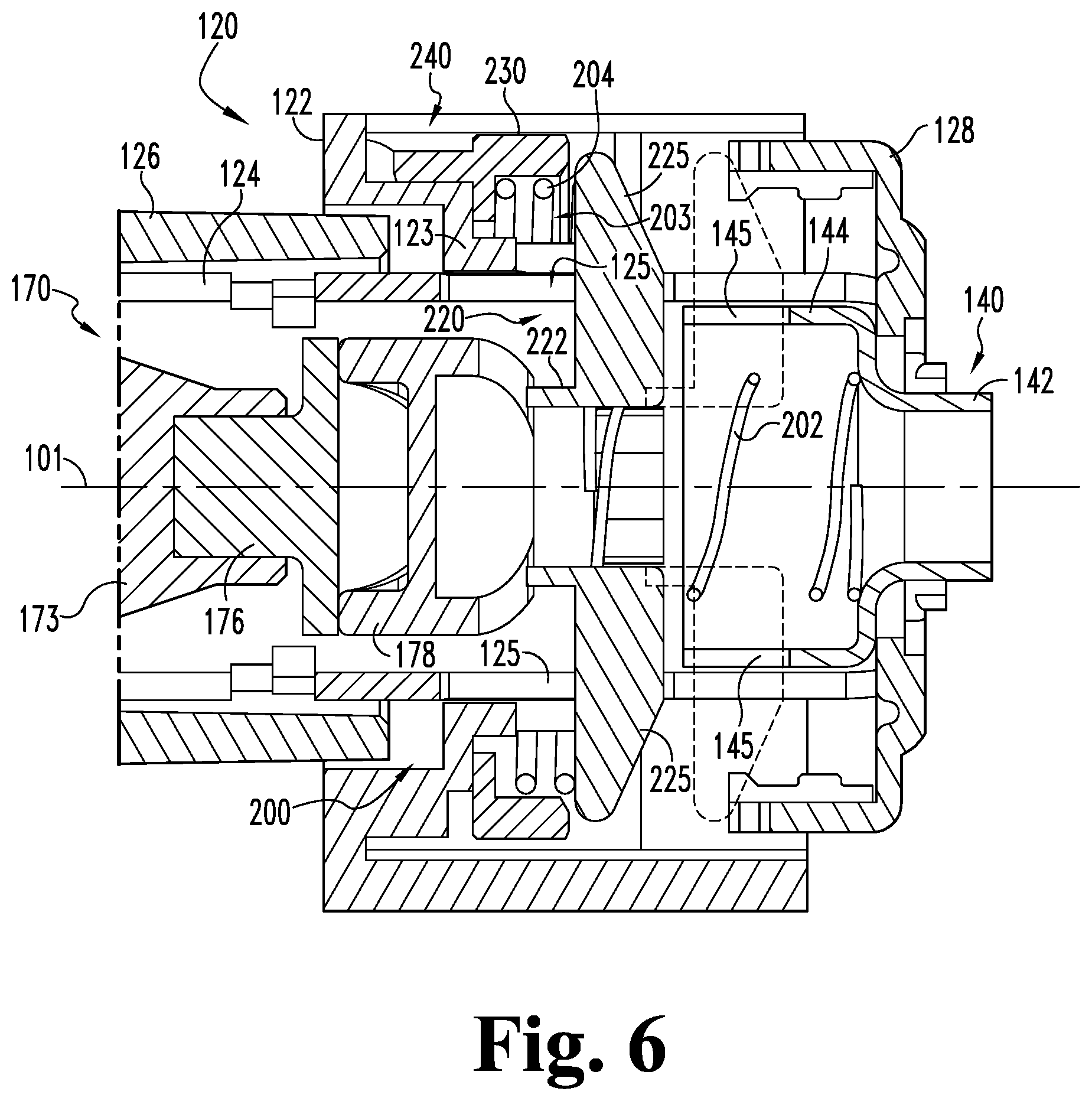 Patent US12320159 Figure 5 – Axial clutch mechanism