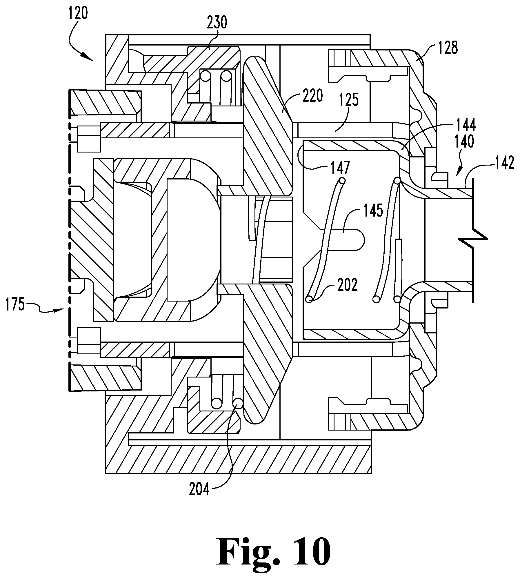 Patent US12320159 Figure 8 – Axial clutch mechanism