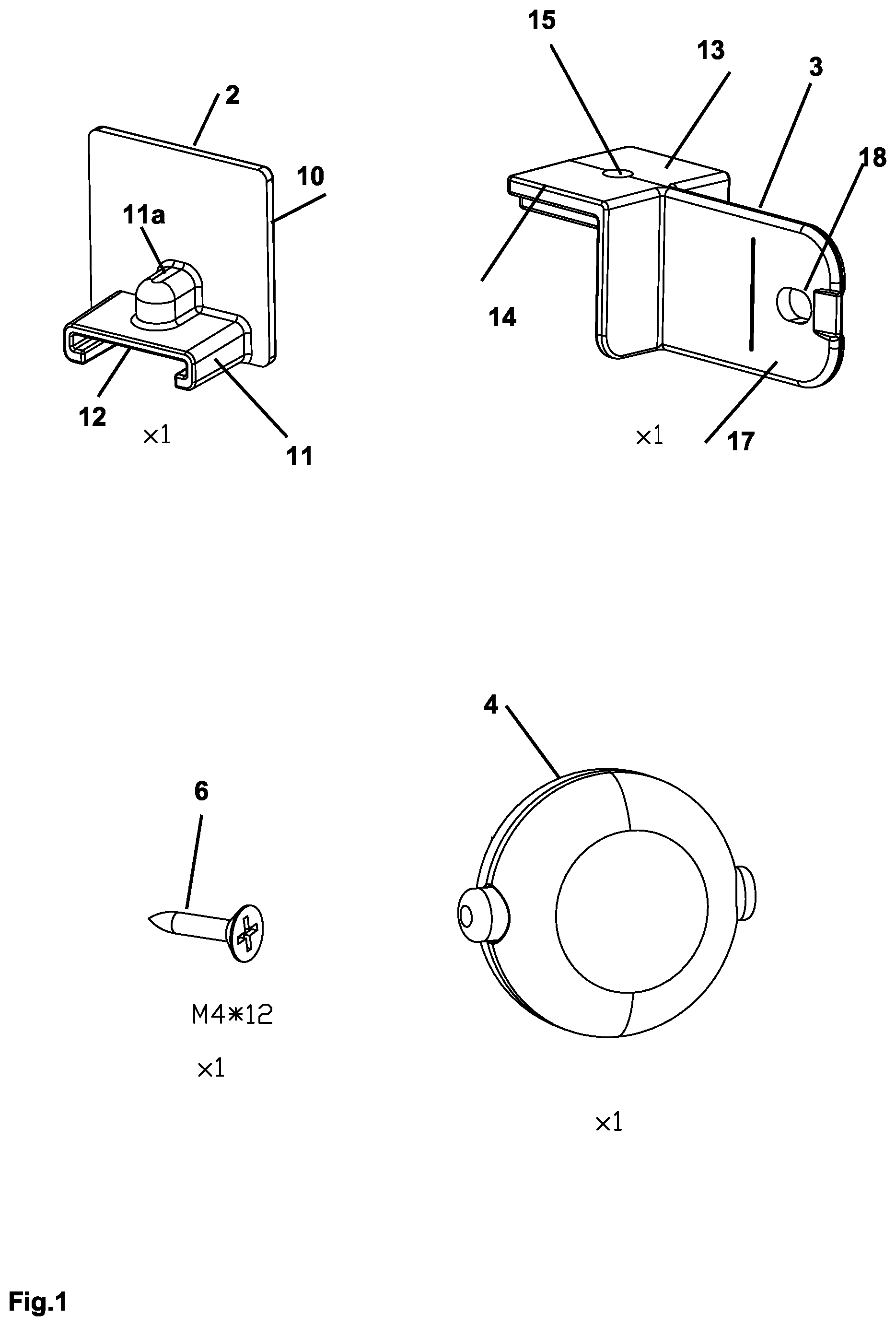 Patent US12320160 Figure 1 – Child safety lock