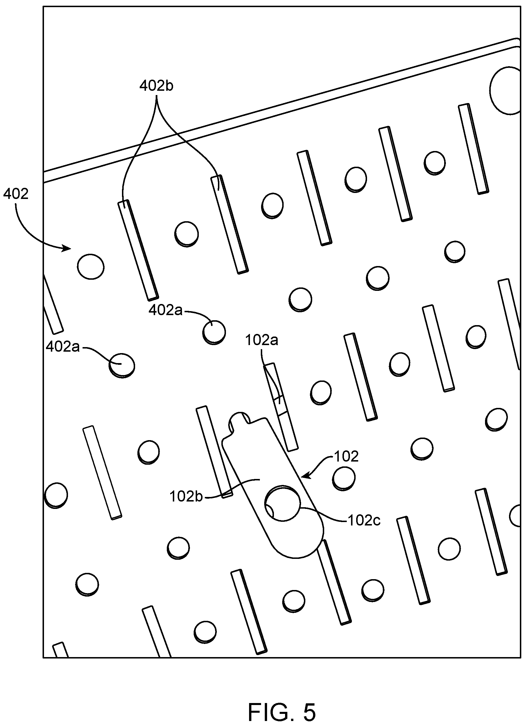 Patent US12320161 Figure 4 – Anti-theft perforated wall board lock
