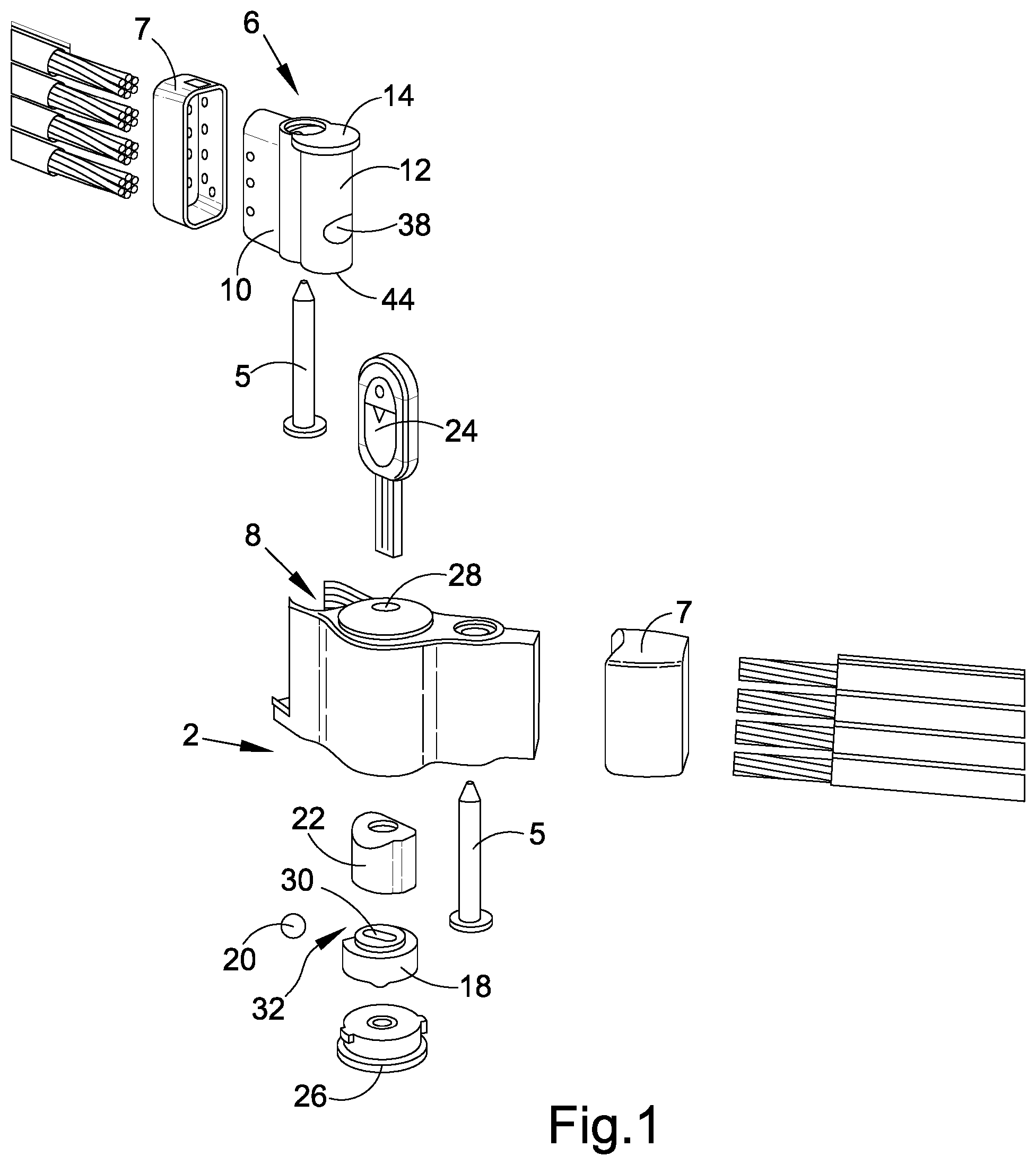 Patent US12320162 Figure 1 – Lock mechanism