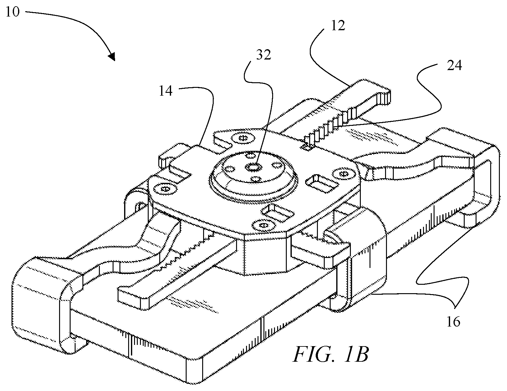 Patent US12320164 Figure 2 – Merchandise anti-theft apparatus with adjustable locking arms