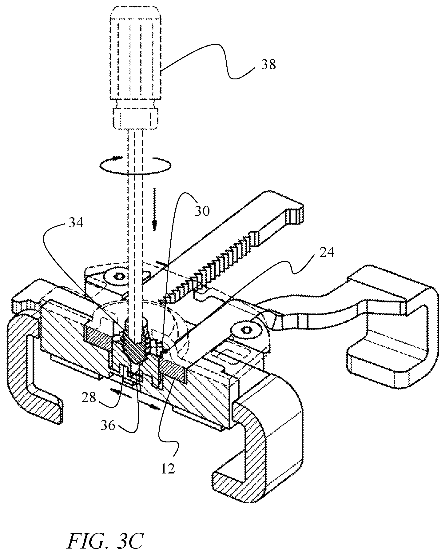 Patent US12320164 Figure 8 – Merchandise anti-theft apparatus with adjustable locking arms