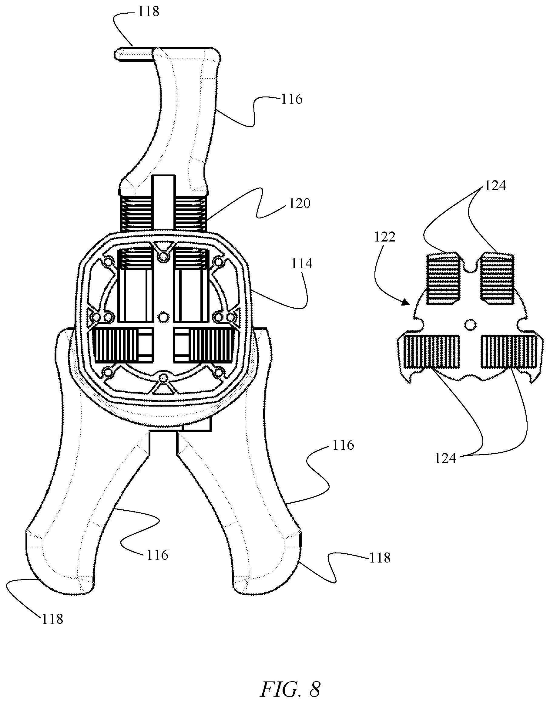 Patent US12320164 Figure 15 – Merchandise anti-theft apparatus with adjustable locking arms