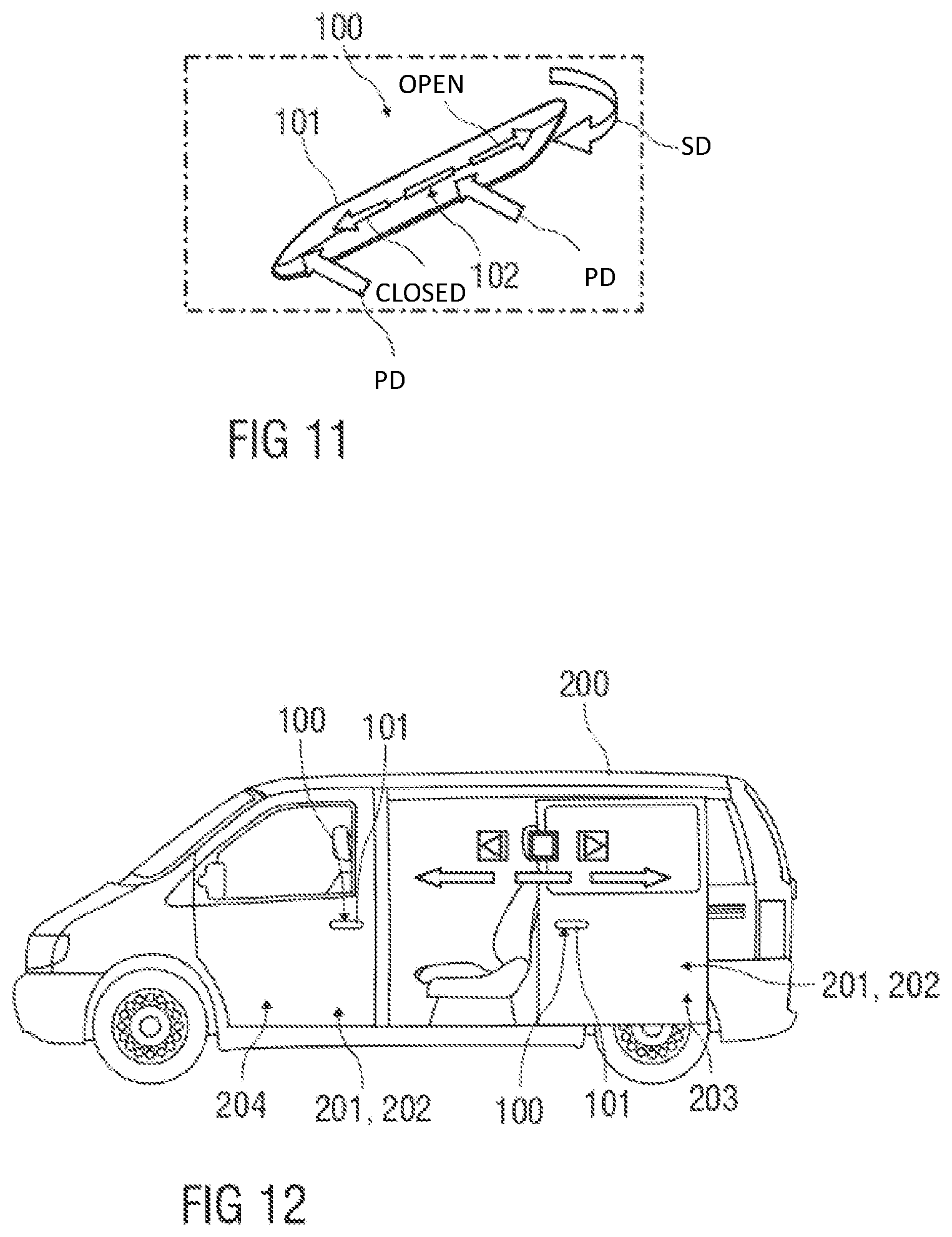 Patent US12320168 Figure 6 – Electronic sensor module, handle module, and movable vehicle element