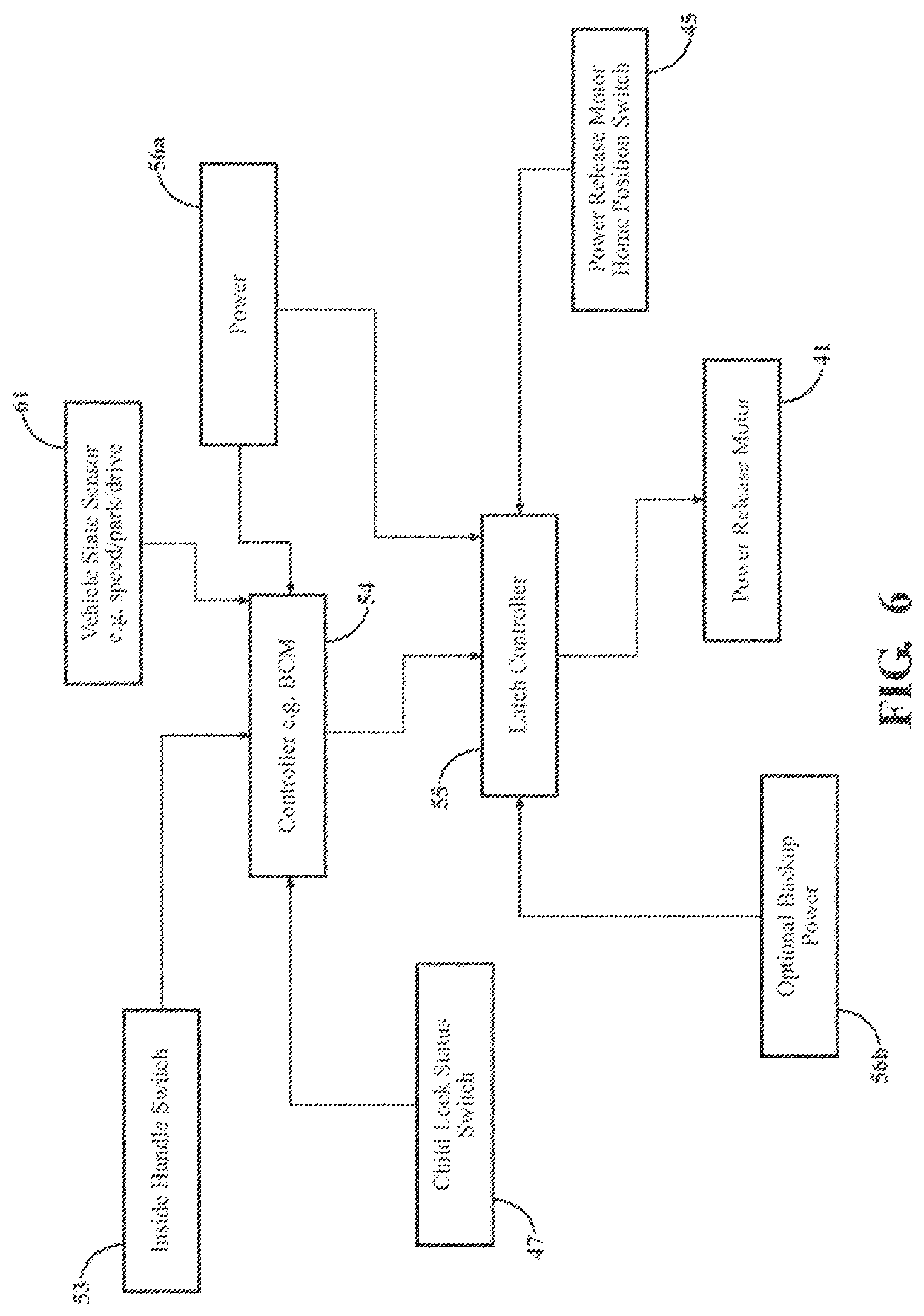 Patent US12320169 Figure 6 – Closure latch assembly with release cable arrangement having an anti-rattle mechanism