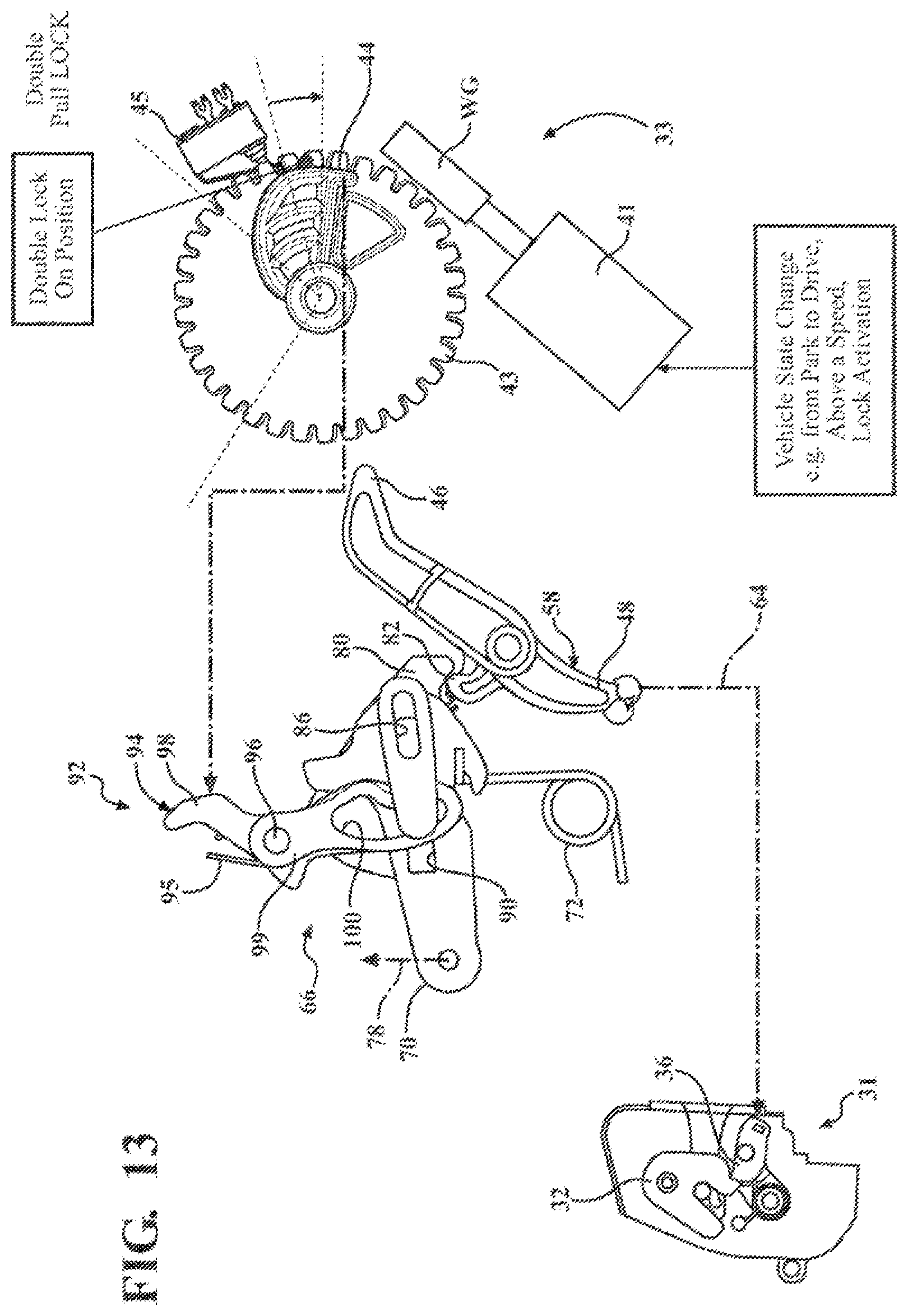 Patent US12320169 Figure 13 – Closure latch assembly with release cable arrangement having an anti-rattle mechanism