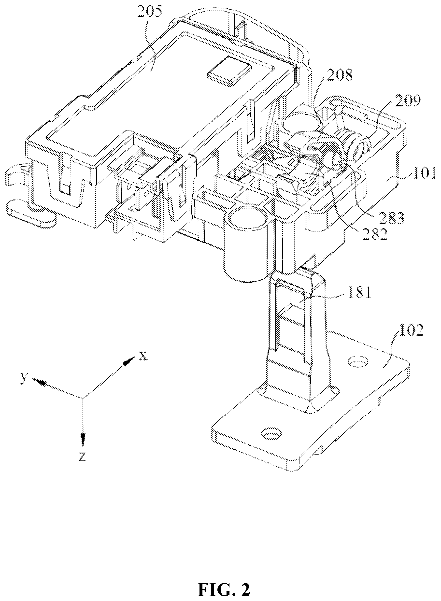 Patent US12320172 Figure 2 – Door lock and control circuit for the door lock