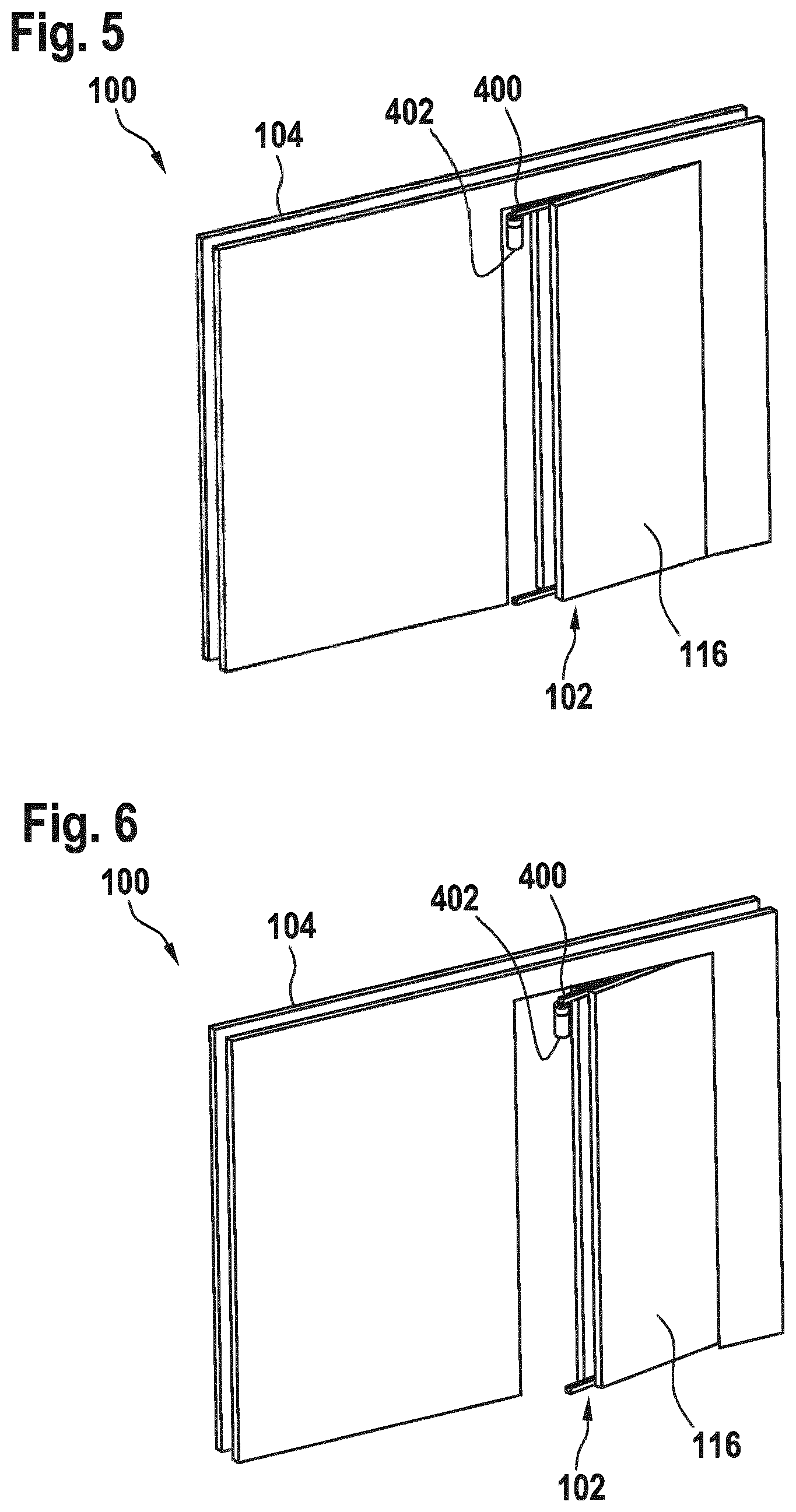 Patent US12320174 Figure 3 – Sliding door system for installing into a building wall, and method for servicing a sliding door system