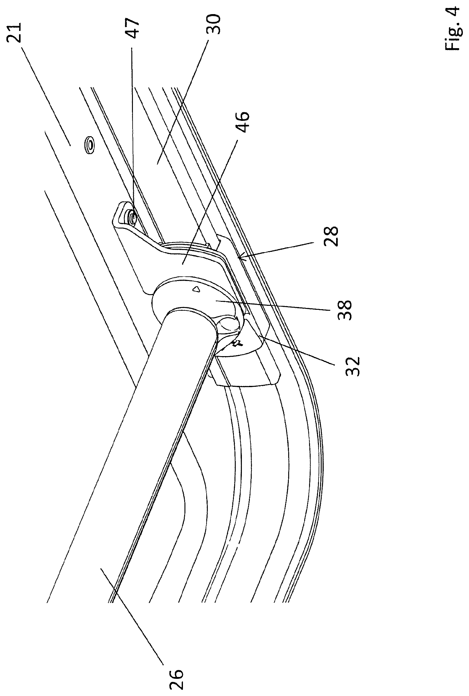Patent US12320175 Figure 4 – Sliding cover assembly for a vehicle, in particular for a waterborne vehicle