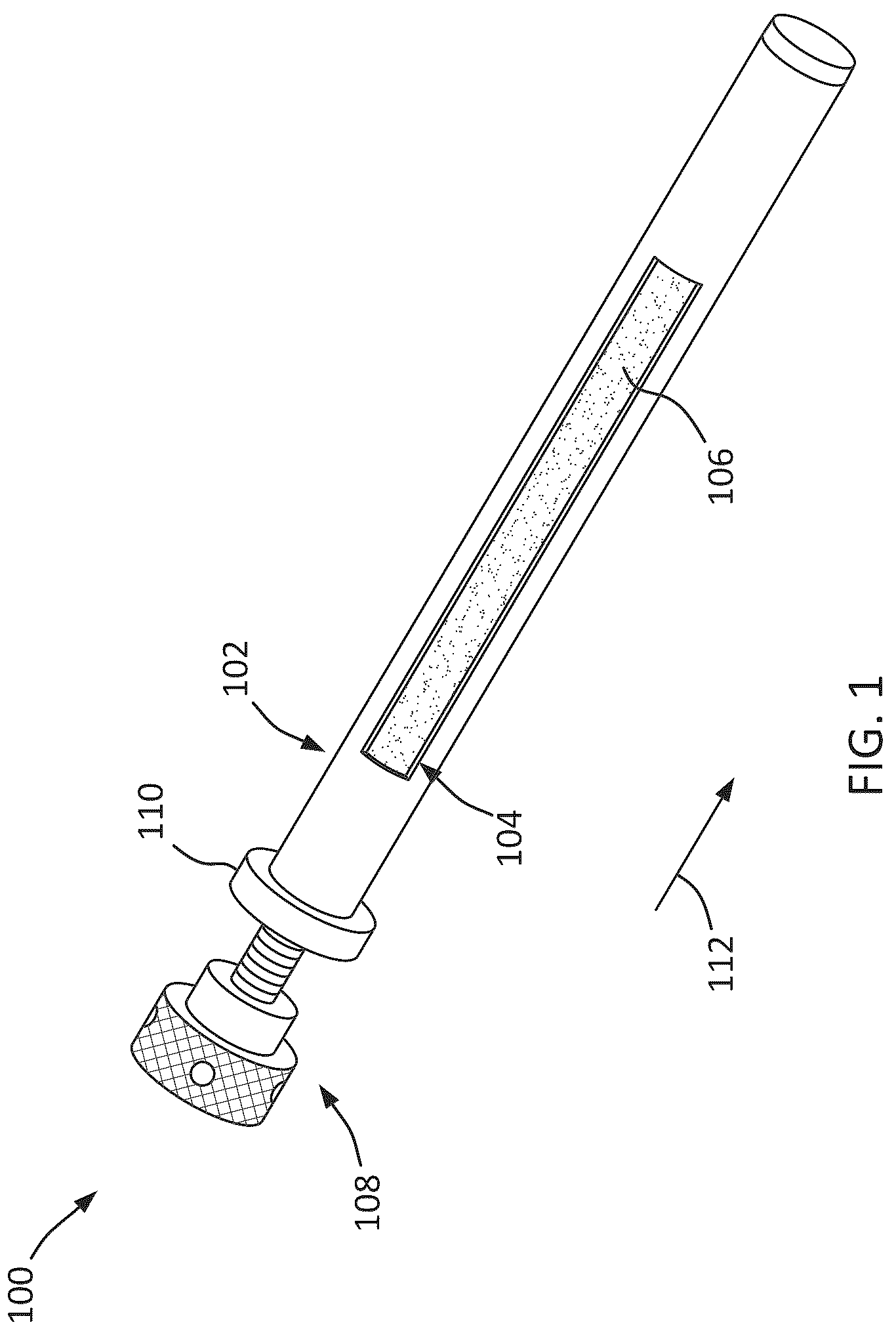 Patent US12320177 Figure 1 – Tension hinge pin for door hinges