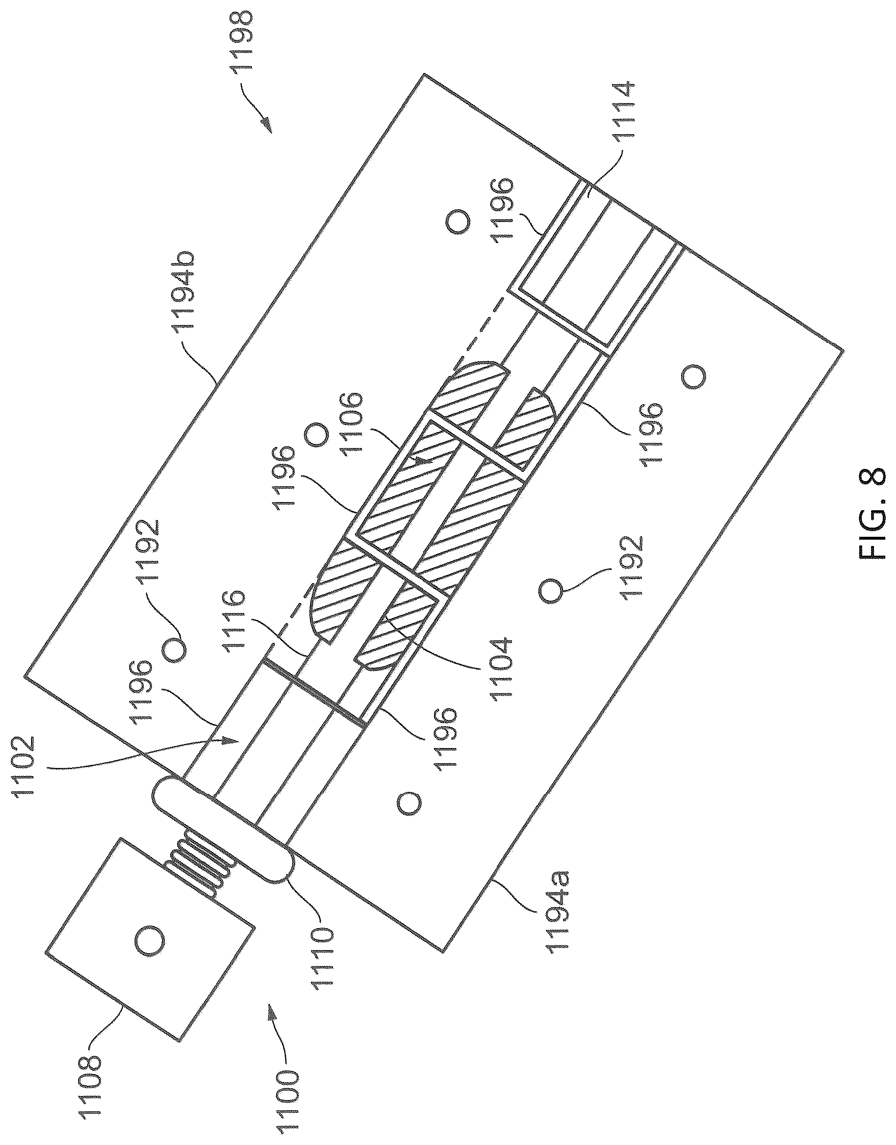 Patent US12320177 Figure 6 – Tension hinge pin for door hinges