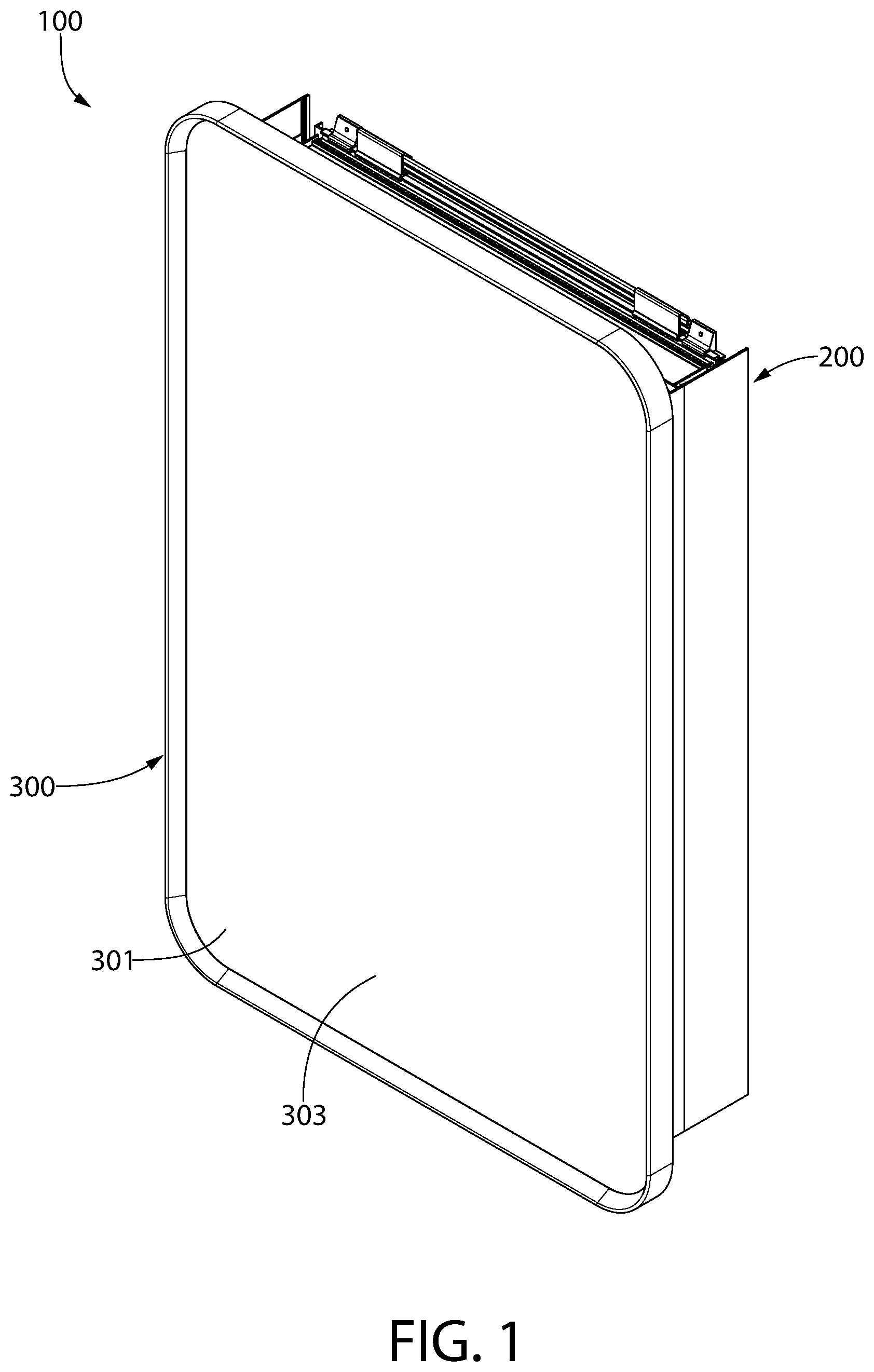 Patent US12320178 Figure 1 – Cabinet apparatus