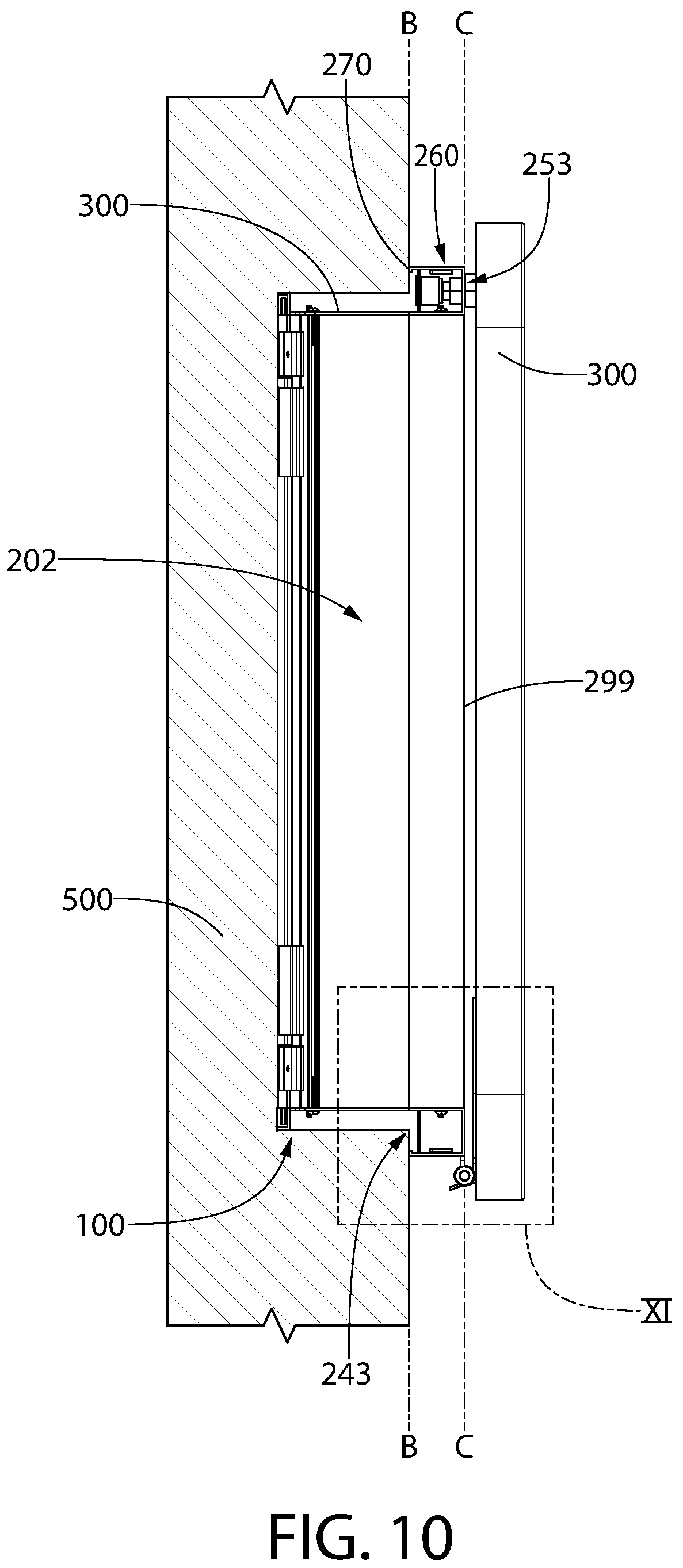 Patent US12320178 Figure 12 – Cabinet apparatus