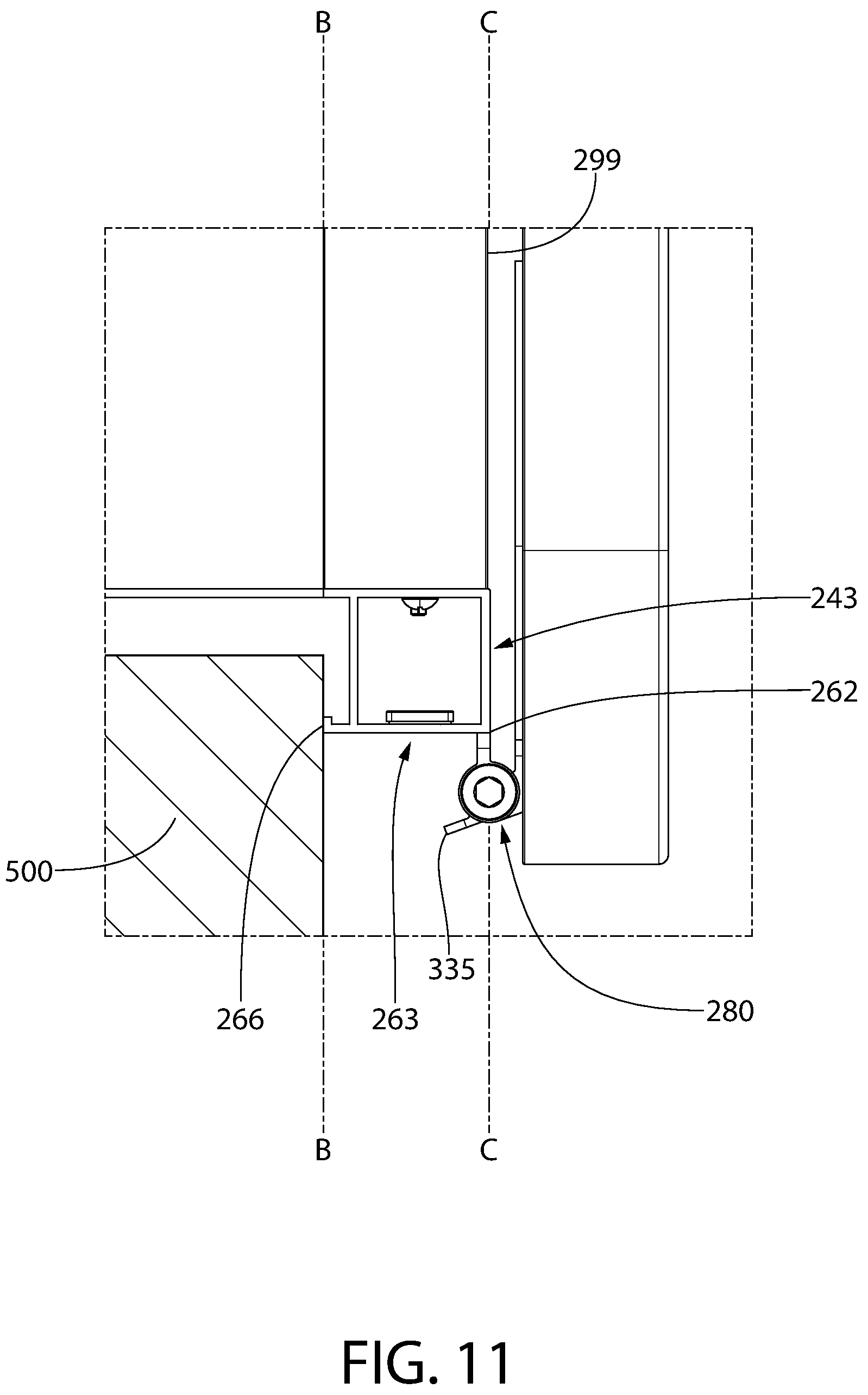 Patent US12320178 Figure 13 – Cabinet apparatus
