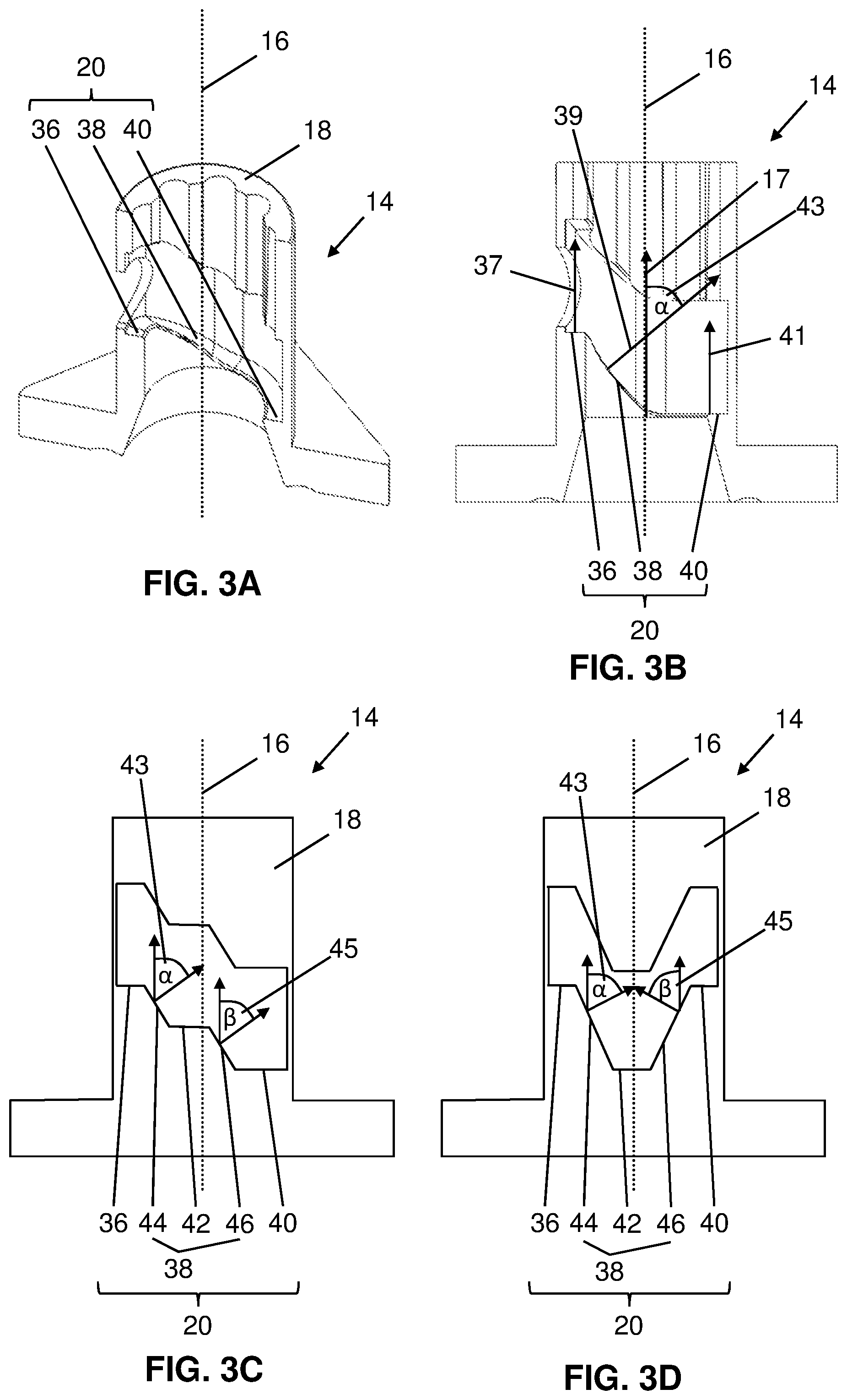 Patent US12320179 Figure 3 – Door hinge for a laboratory instrument door