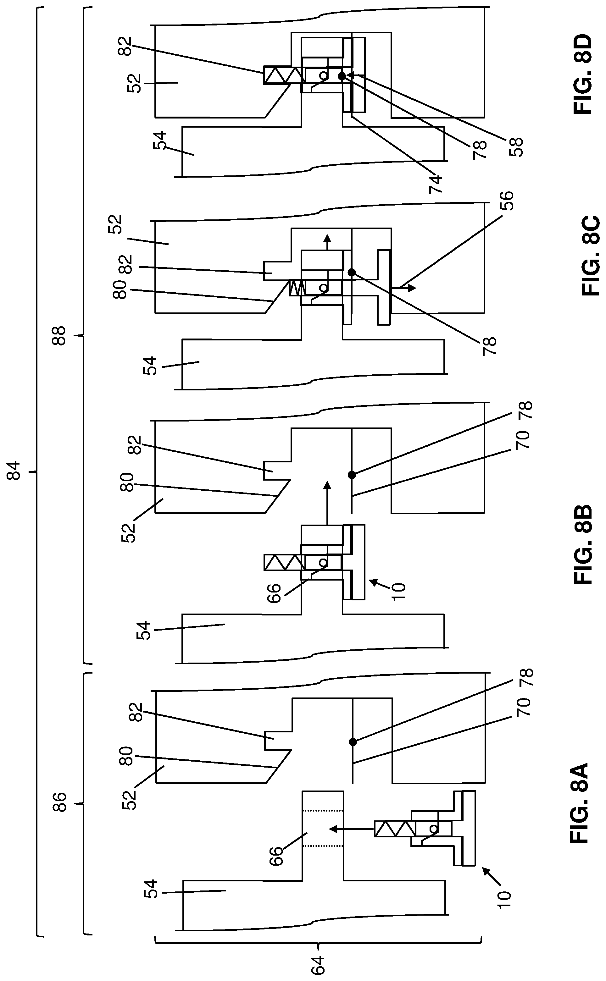 Patent US12320179 Figure 8 – Door hinge for a laboratory instrument door