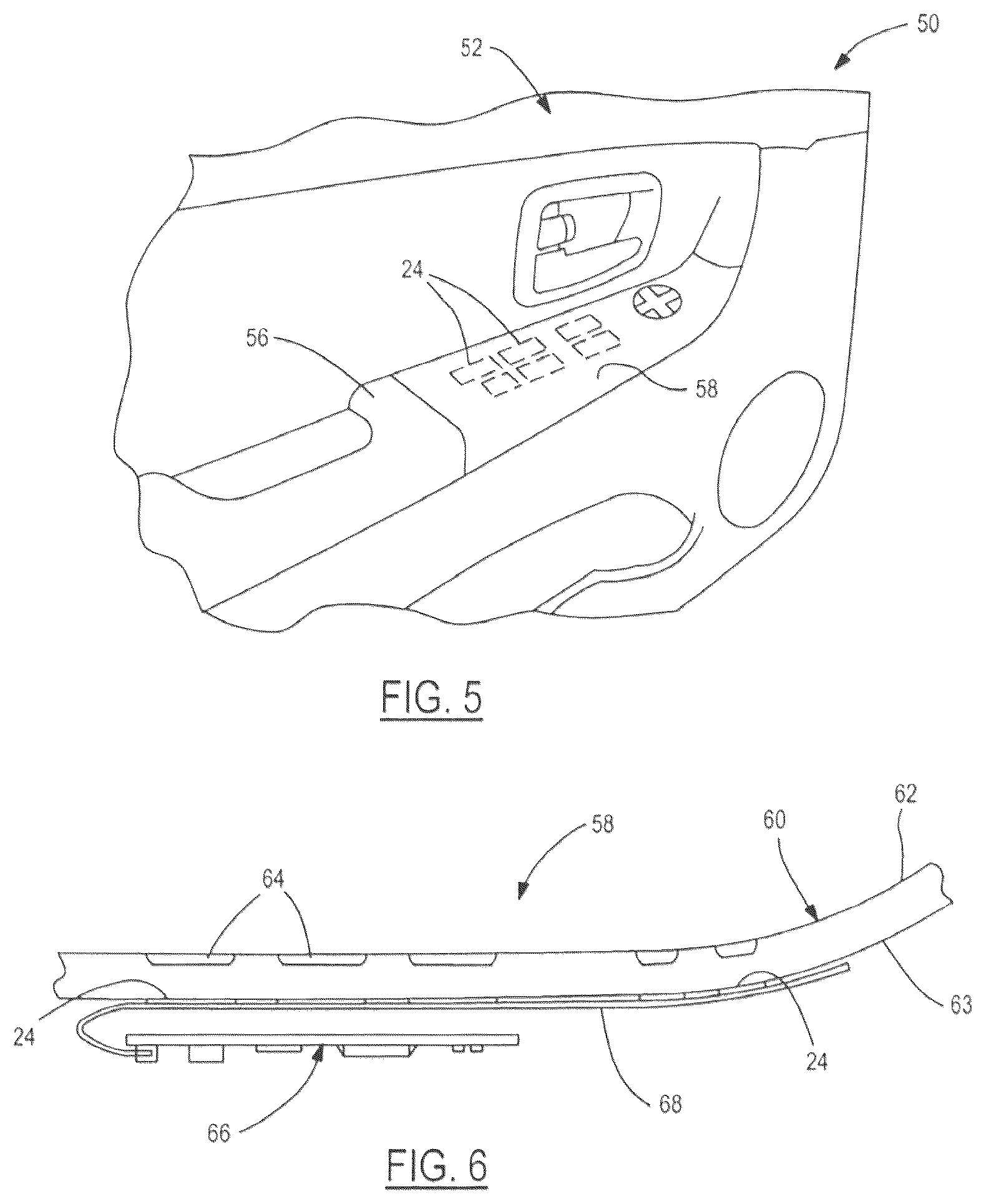 Patent US12320180 Figure 3 – Vehicle assembly having a capacitive sensor
