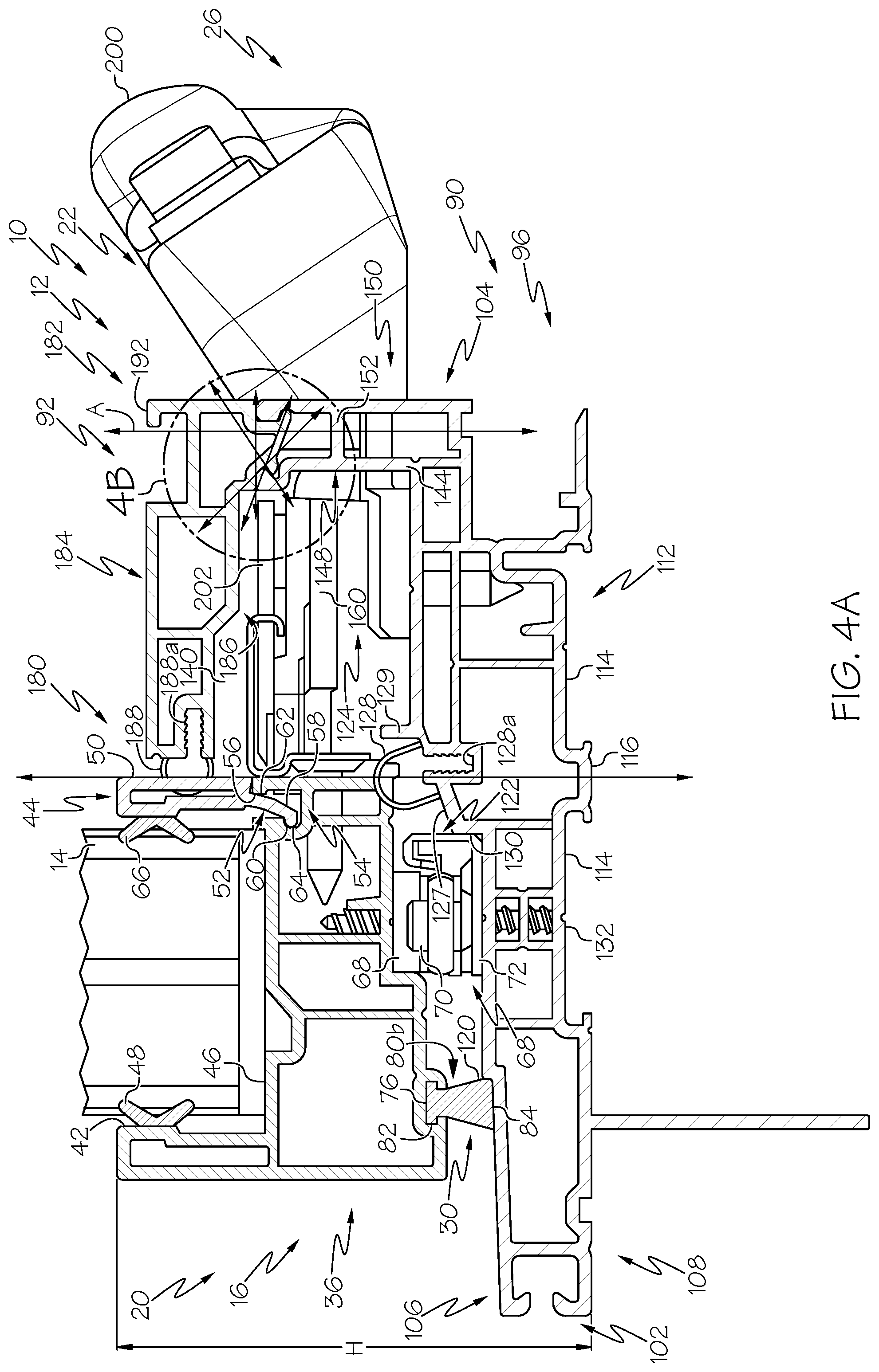 Patent US12320182 Figure 4 – Fenestration unit with two-part frame