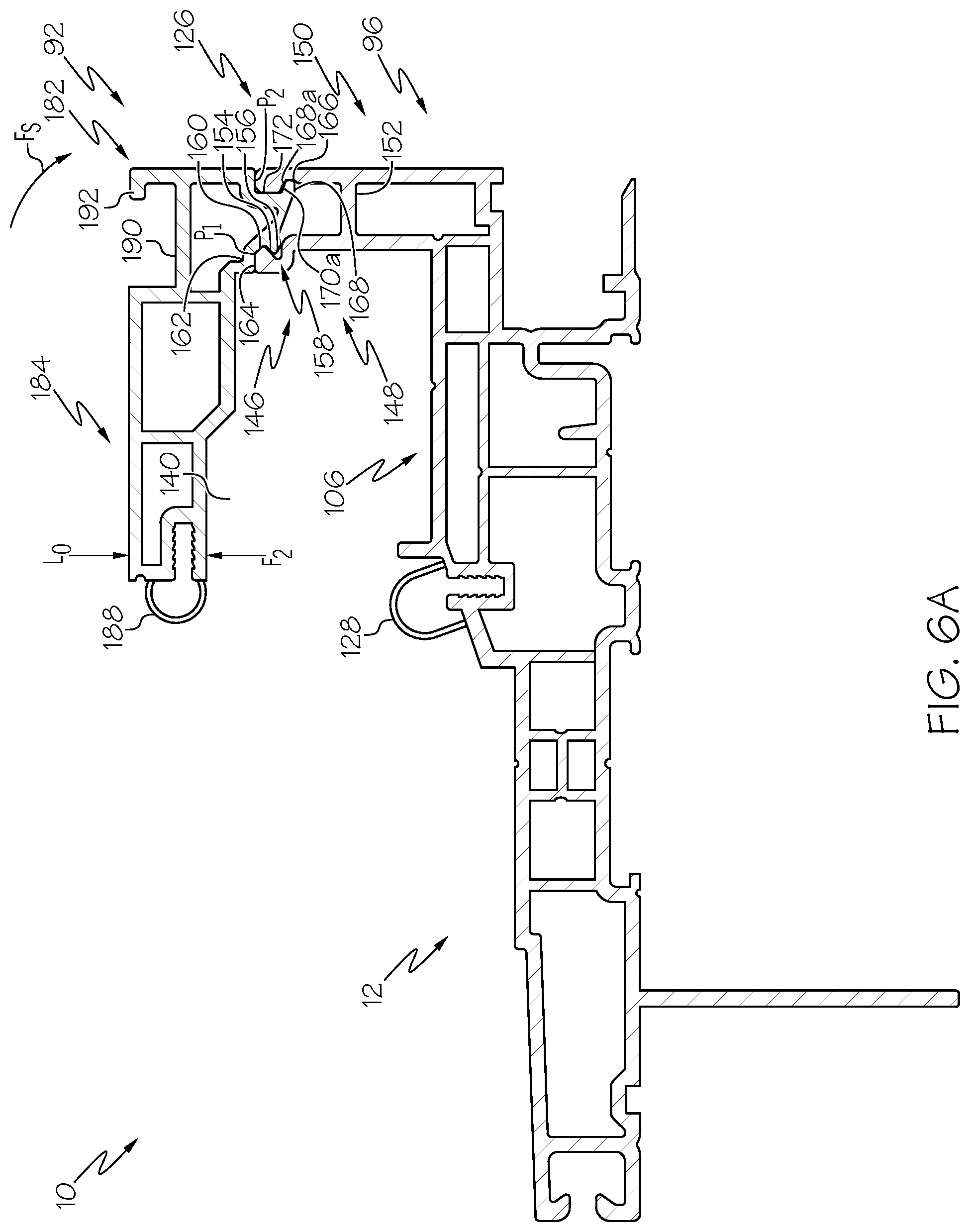 Patent US12320182 Figure 7 – Fenestration unit with two-part frame