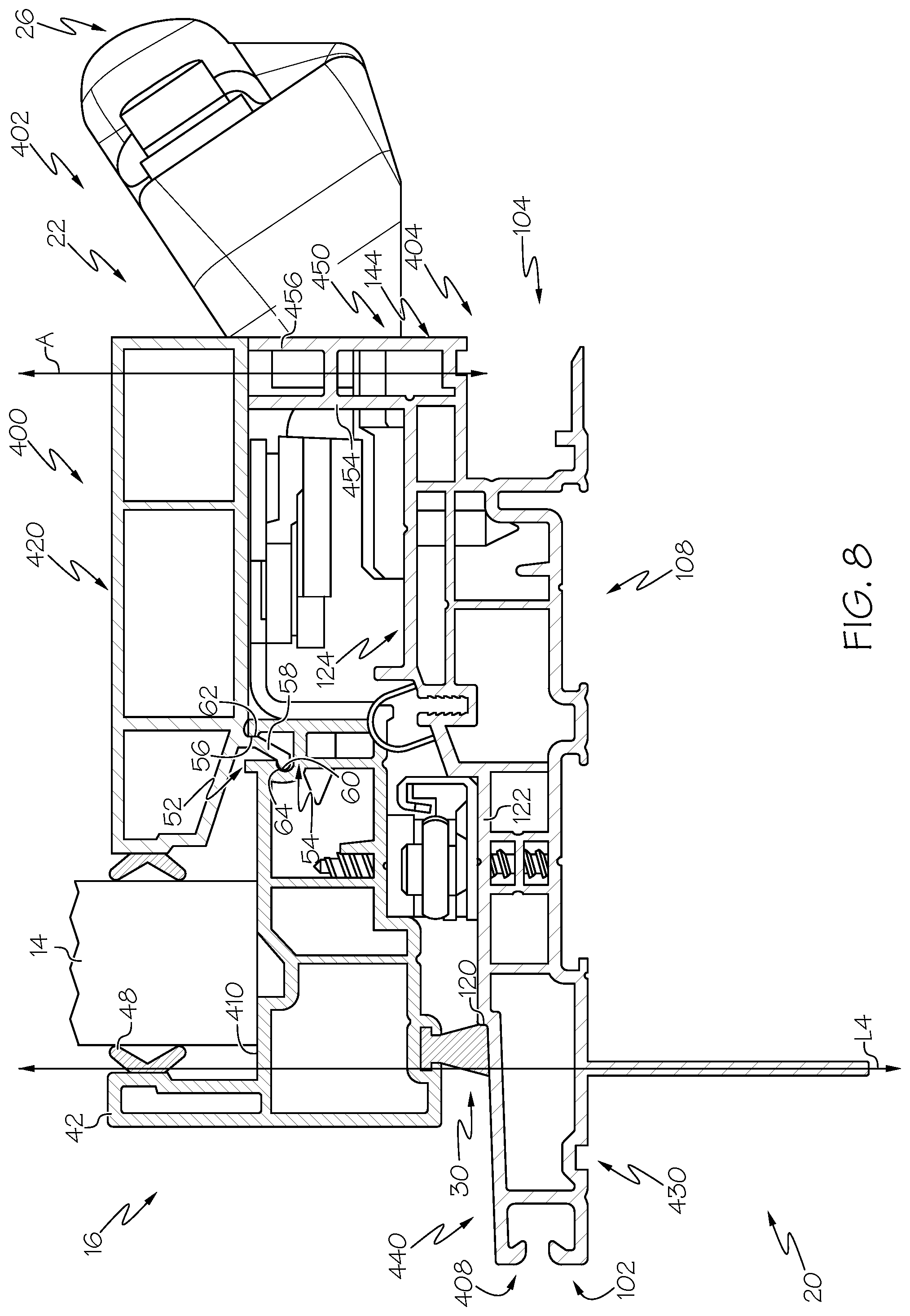 Patent US12320182 Figure 10 – Fenestration unit with two-part frame