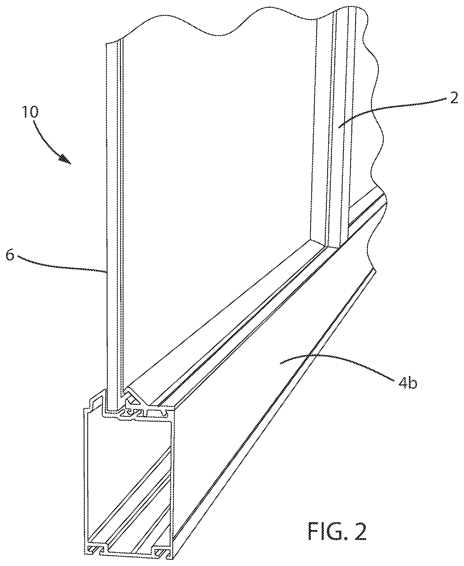 Patent US12320183 Figure 2 – Pressure and impact resistant sectional door