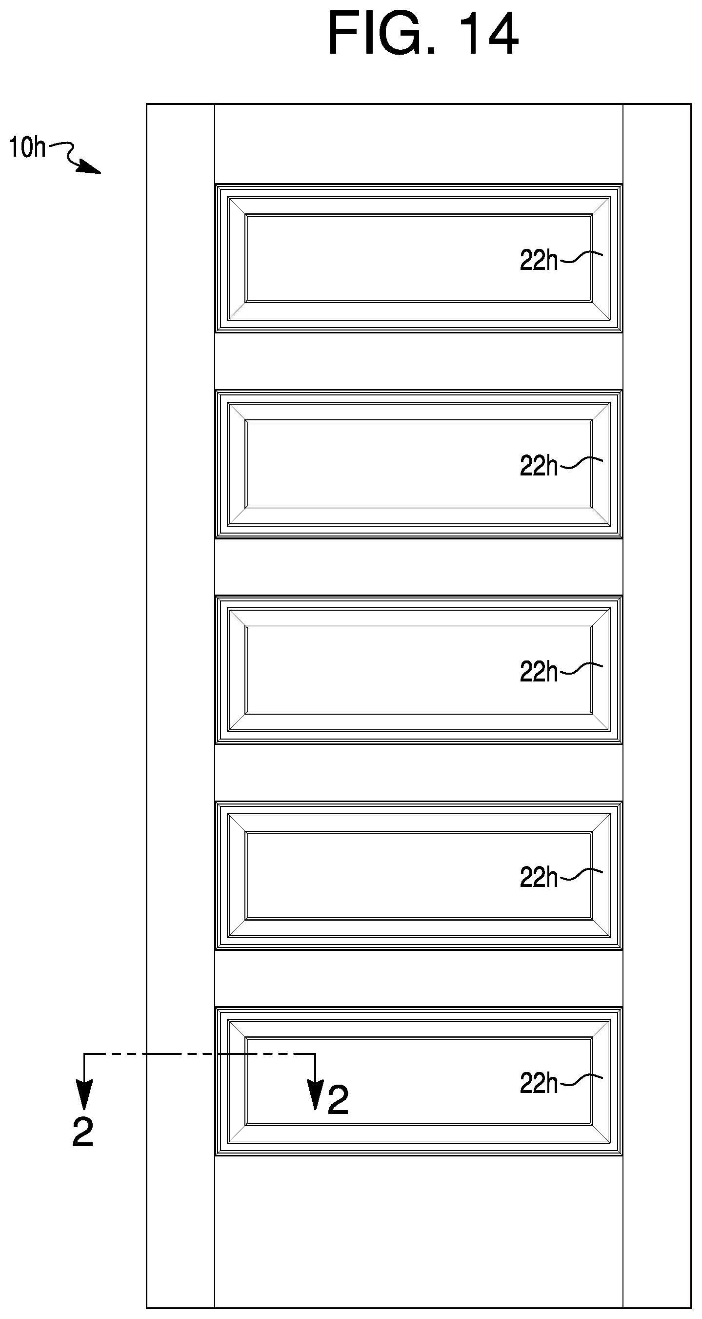 Patent US12320186 Figure 13 – Door skin stacking