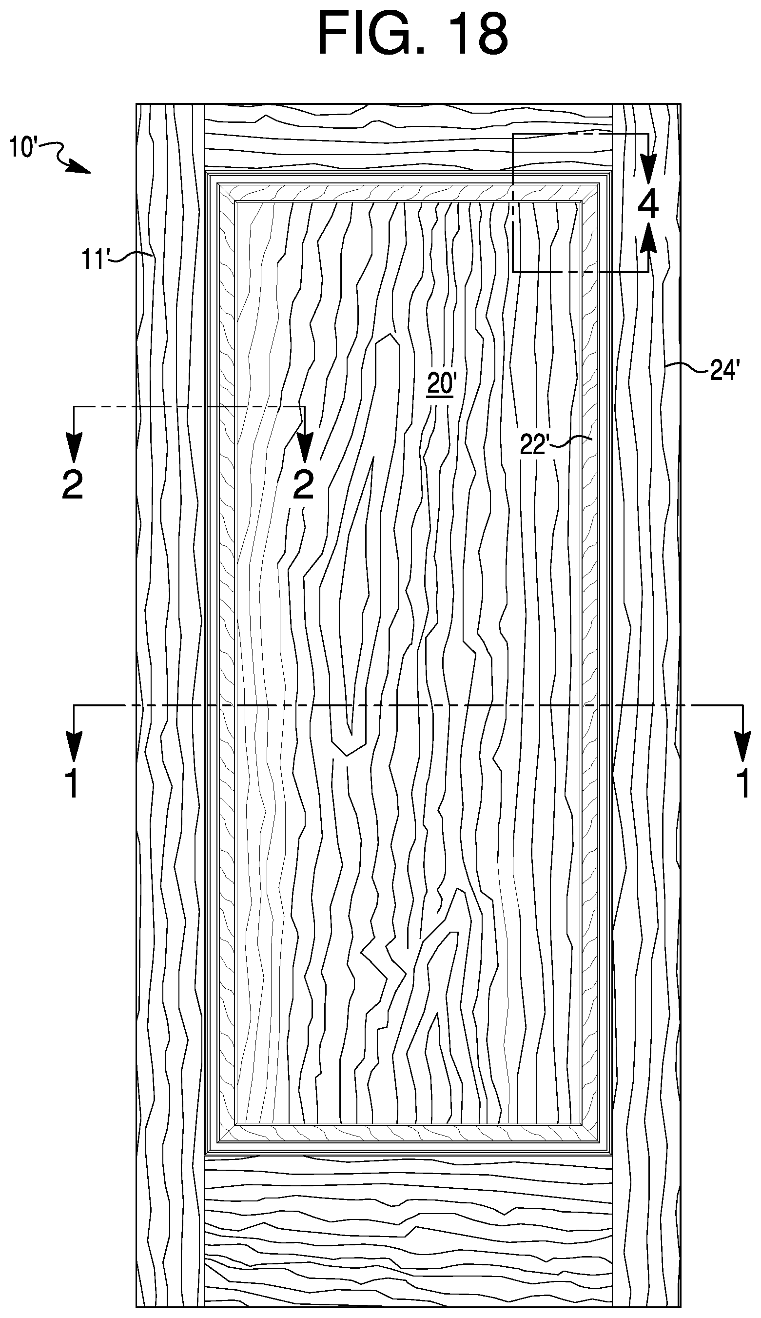 Patent US12320186 Figure 17 – Door skin stacking