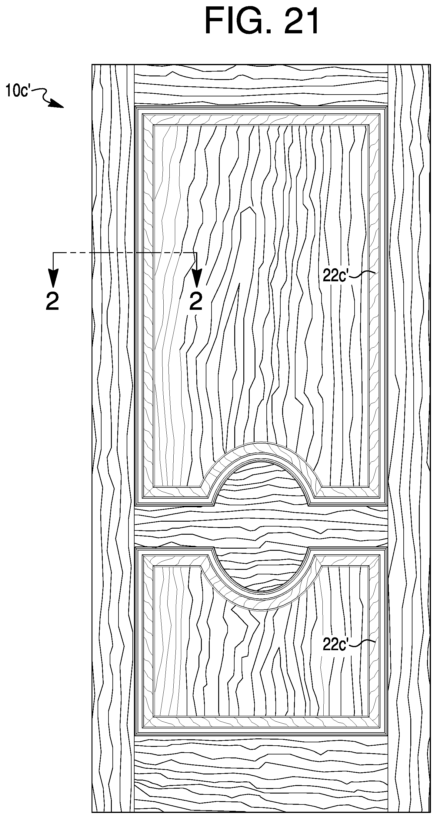 Patent US12320186 Figure 20 – Door skin stacking