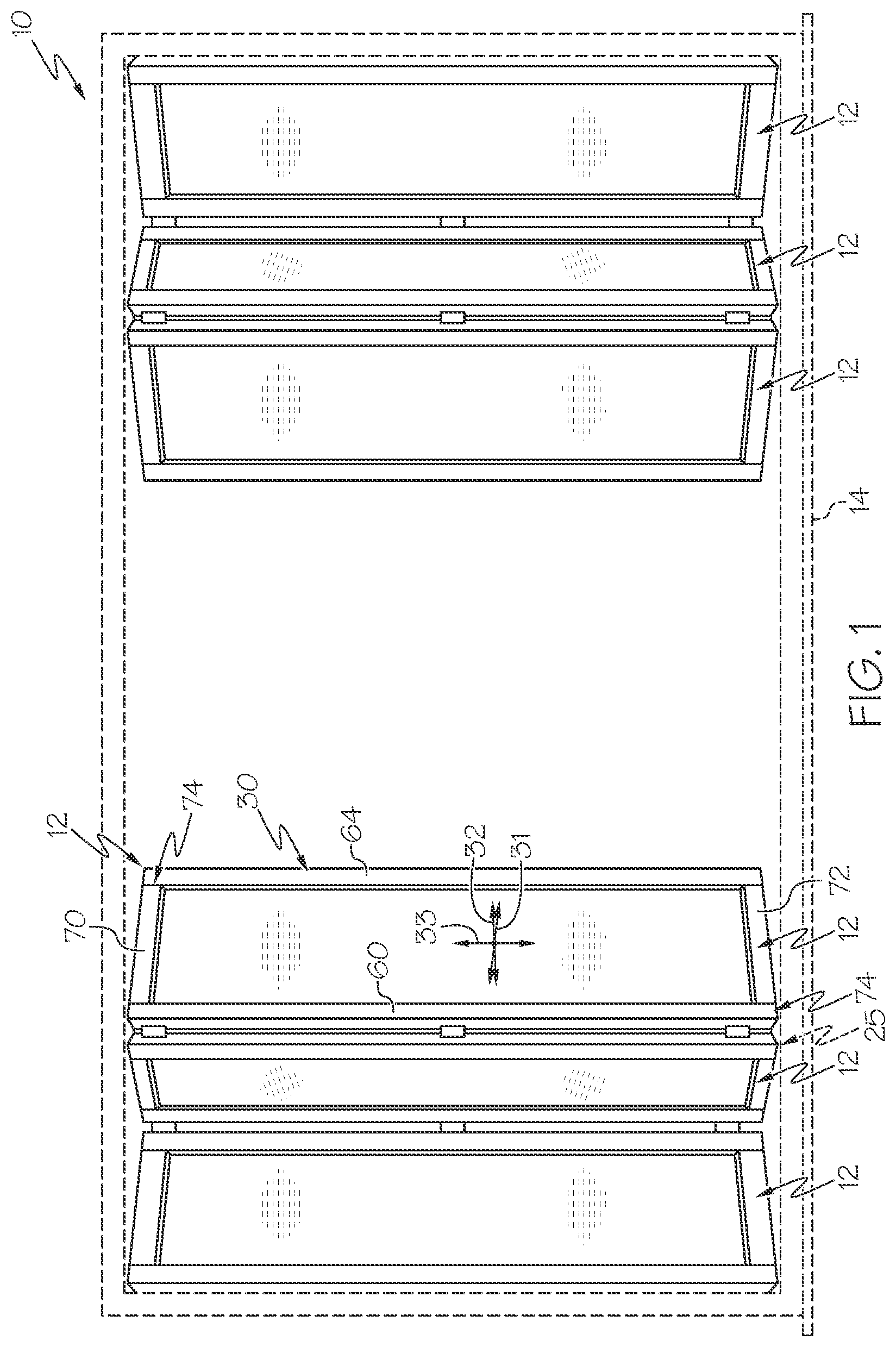 Patent US12320187 Figure 1 – Panel frame joints, sills, and other elements of folding door systems with shootbolt system