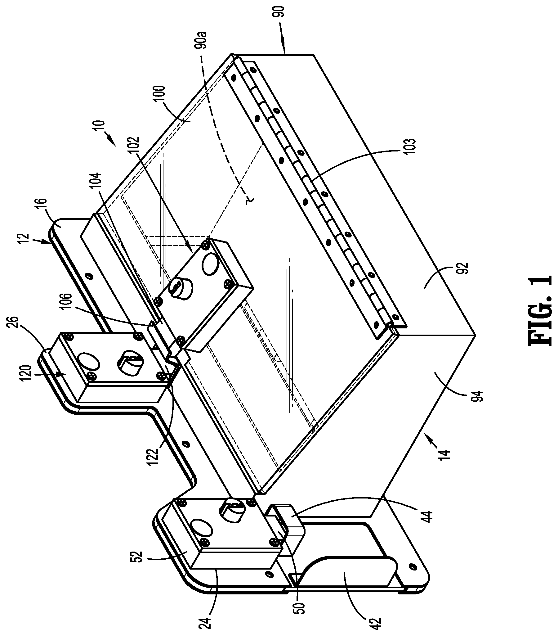 Patent US12320190 Figure 1 – Access opening closure device
